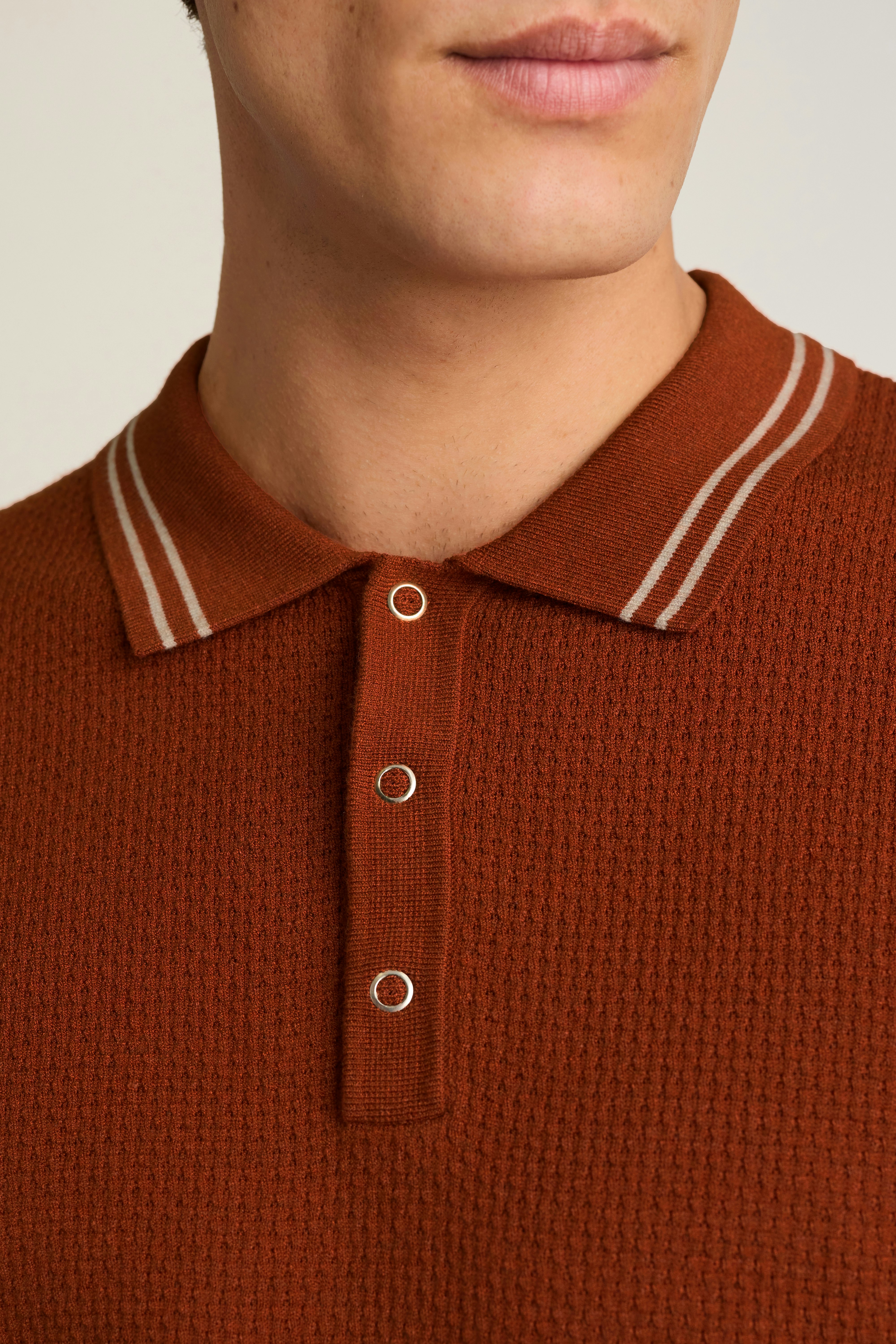 Fairgame Sweater Polo brick