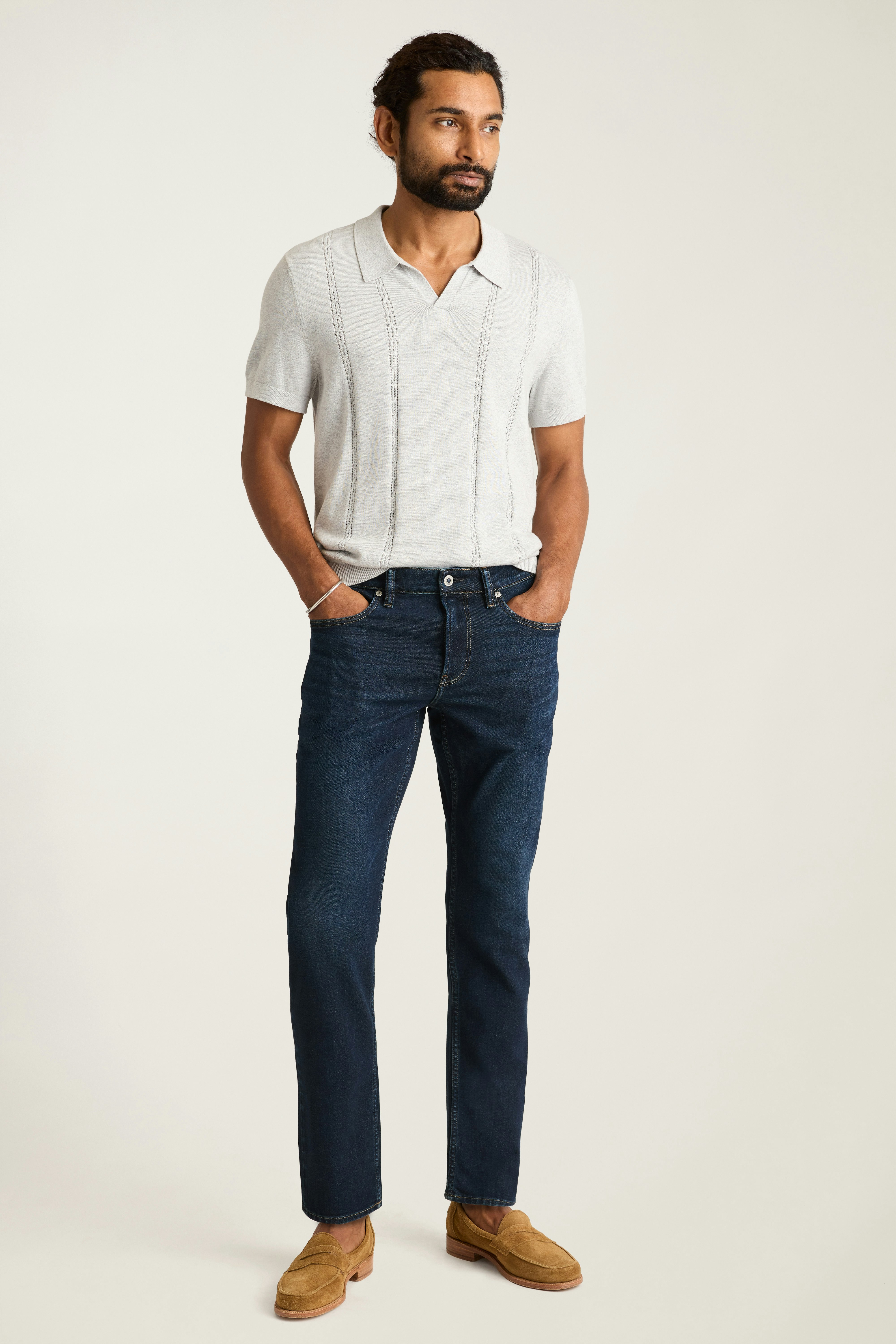 Stretch Lightweight Jeans dark wash