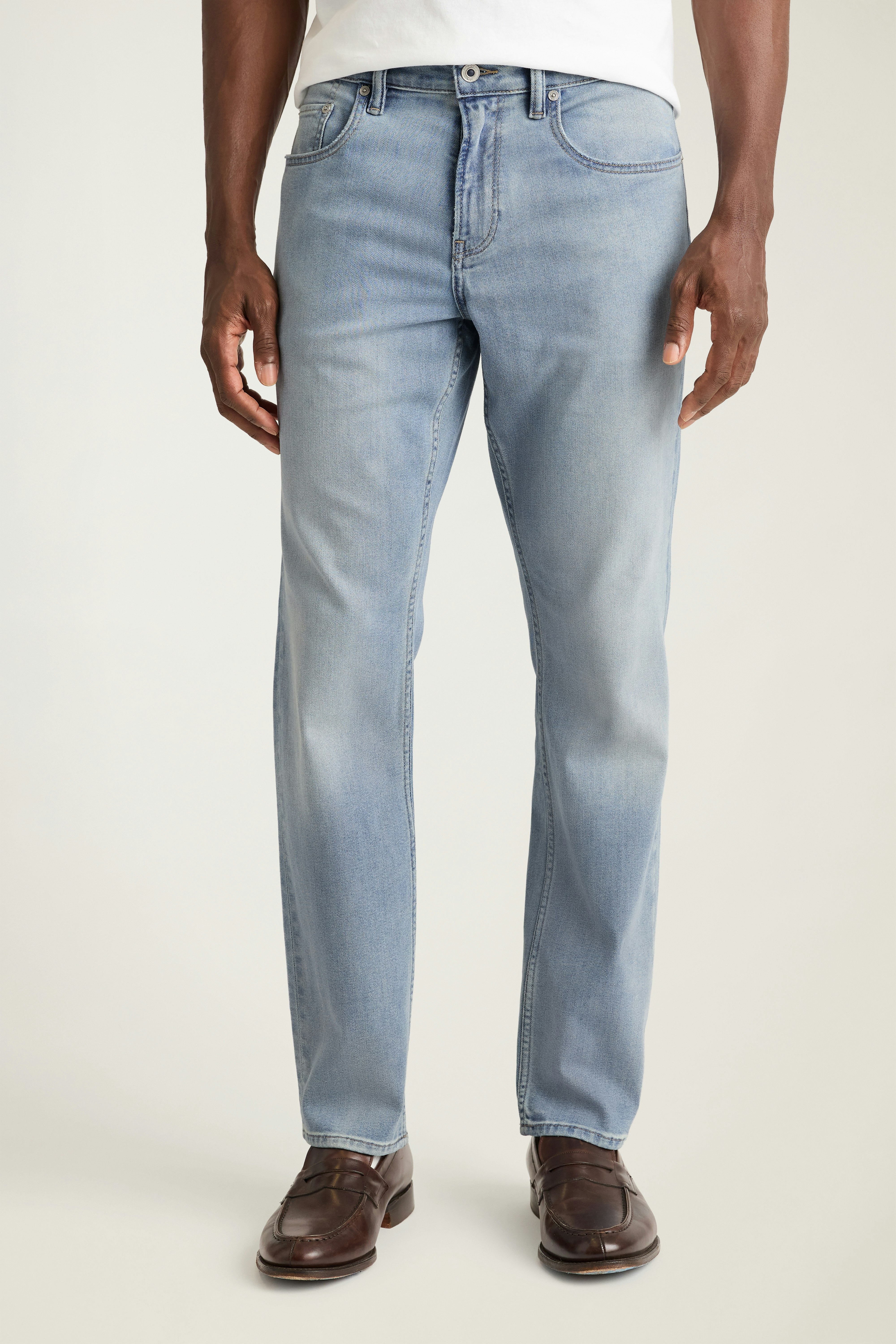 Stretch Lightweight Jeans sky blue light wash