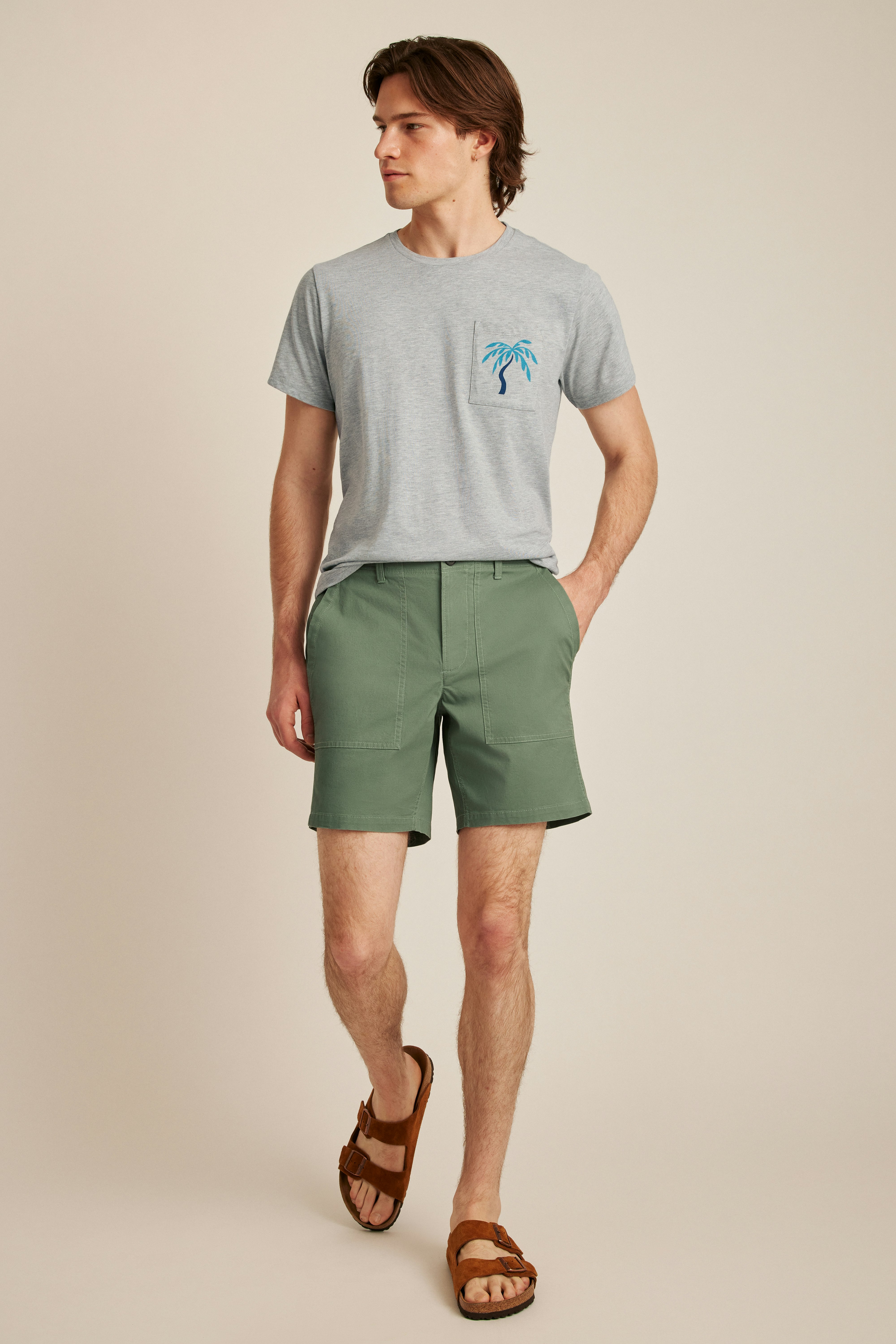 Lightweight Travel Short deep sage
