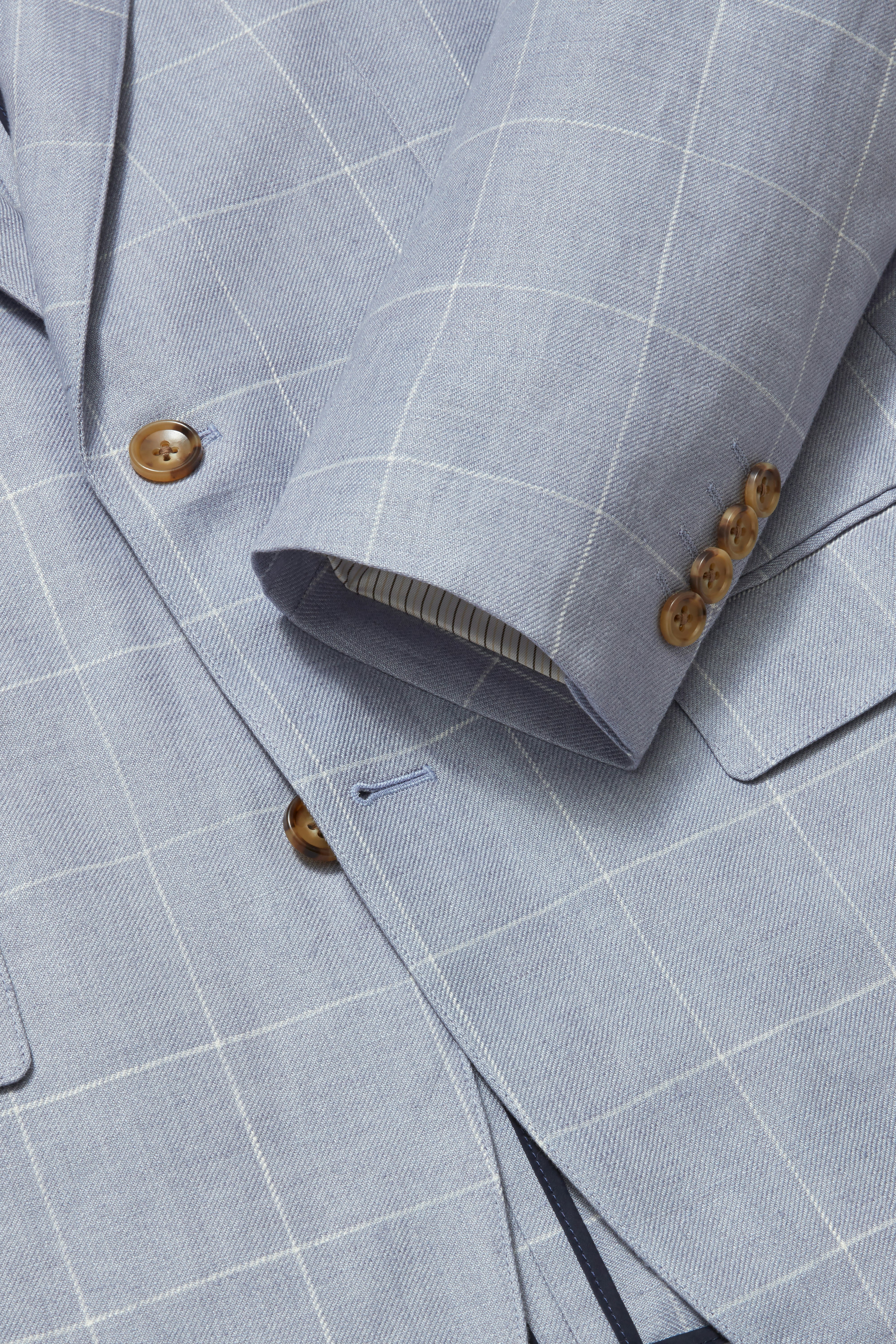 Jetsetter Unconstructed Blazer light blue windowpane