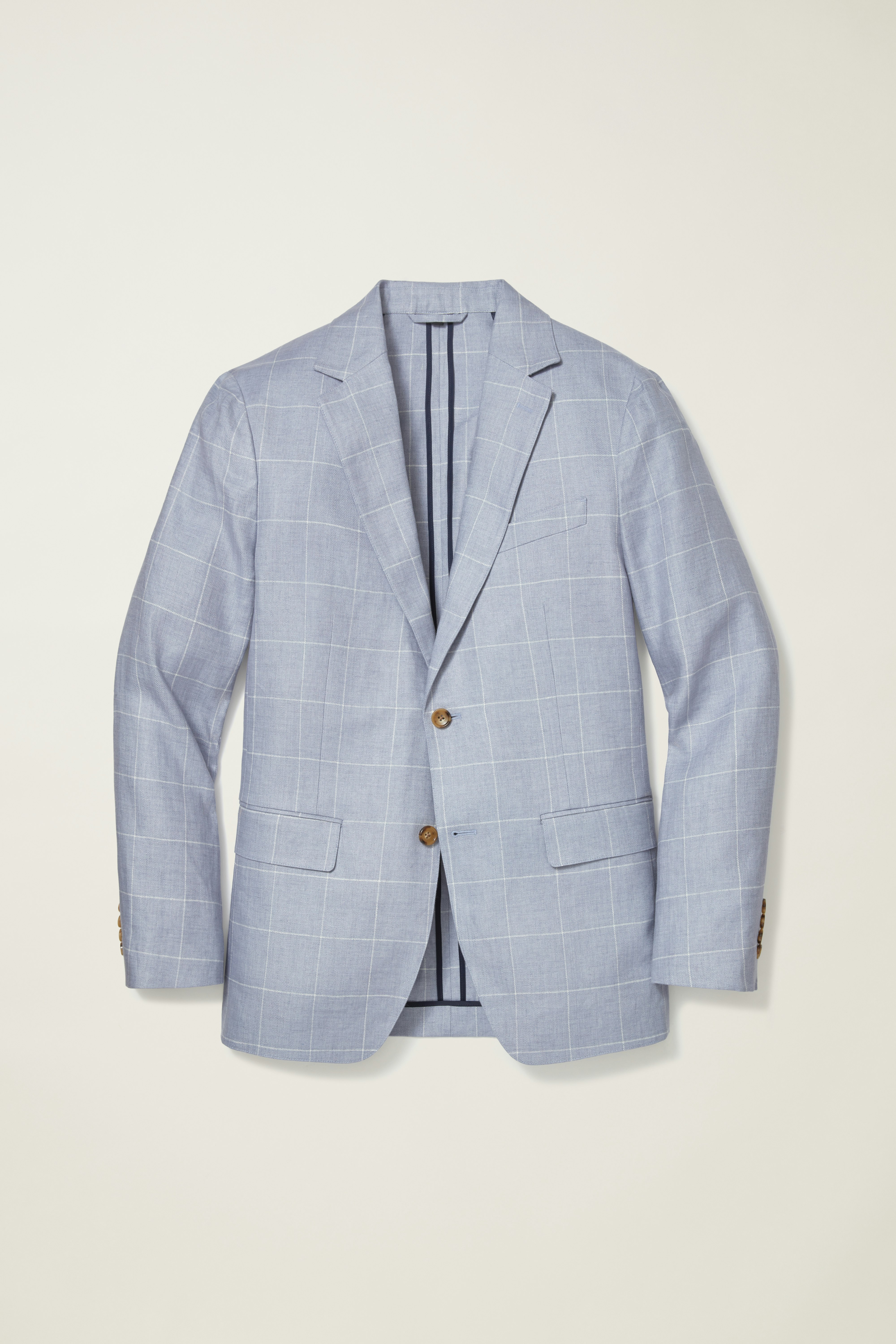 Jetsetter Unconstructed Blazer light blue windowpane