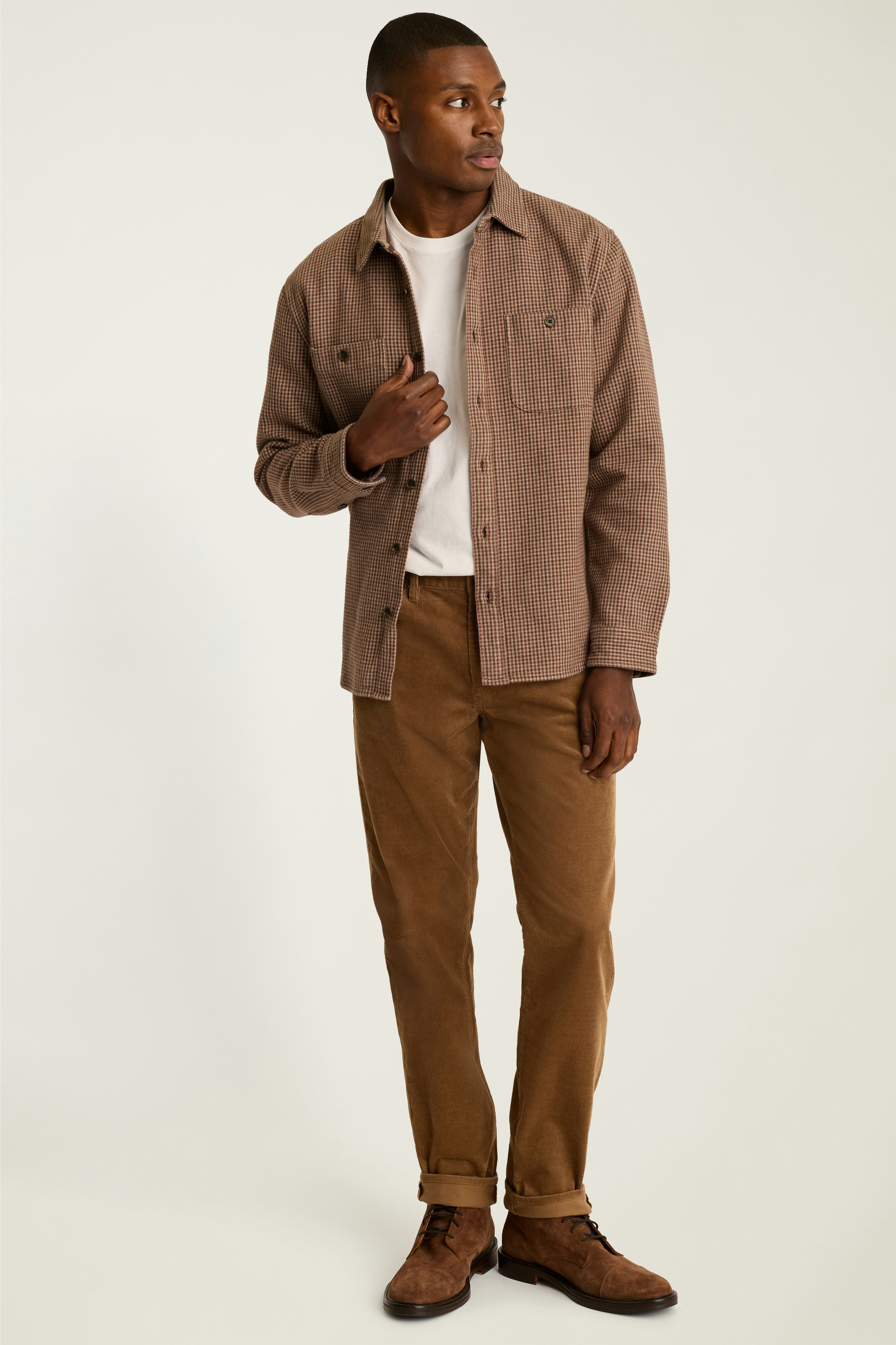 Corduroy 5-Pocket Pants dachshund brown
