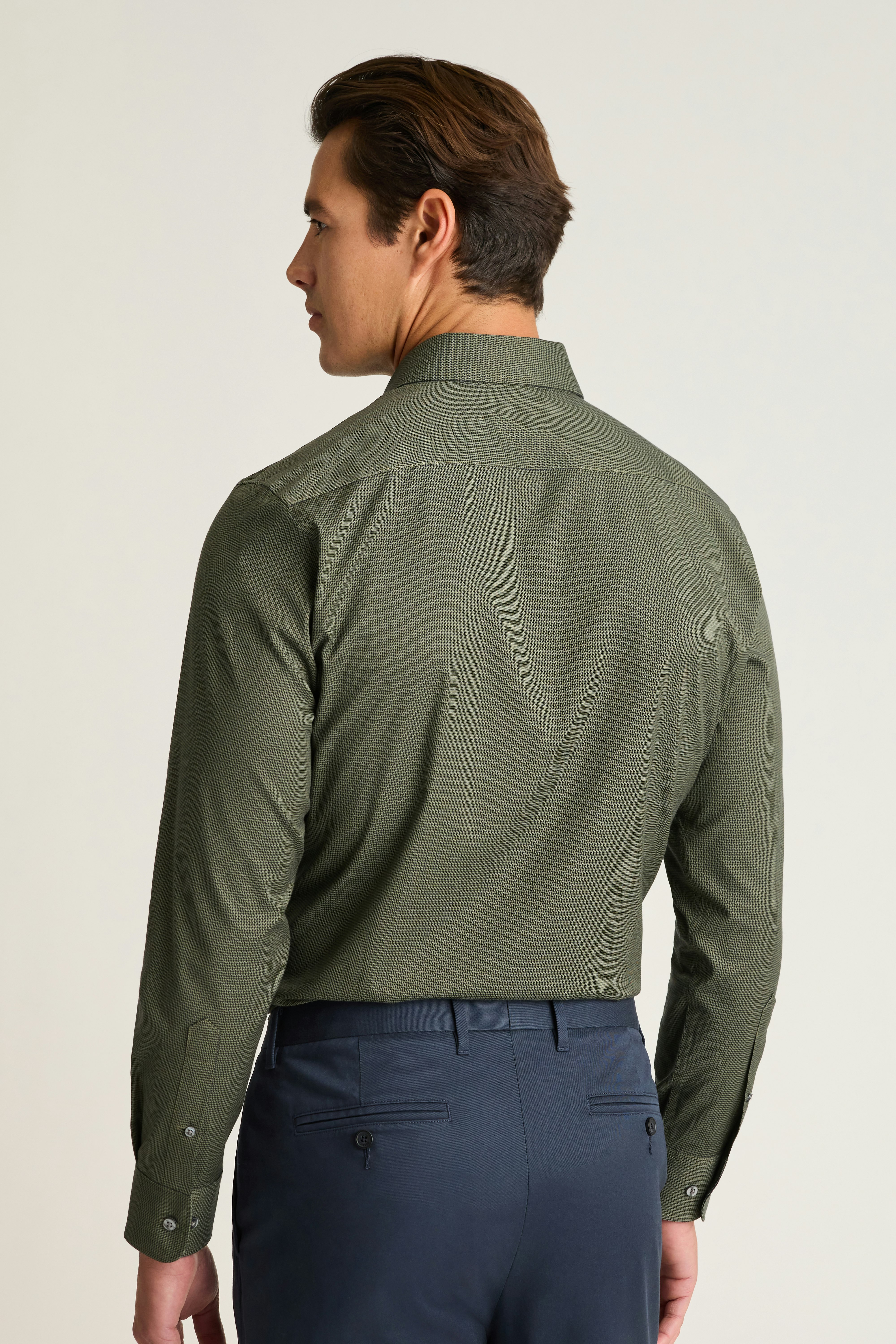 Weekday Warrior Dress Shirt navy olive houndstooth 4 Weekday Warrior Dress Shirt navy olive houndstooth