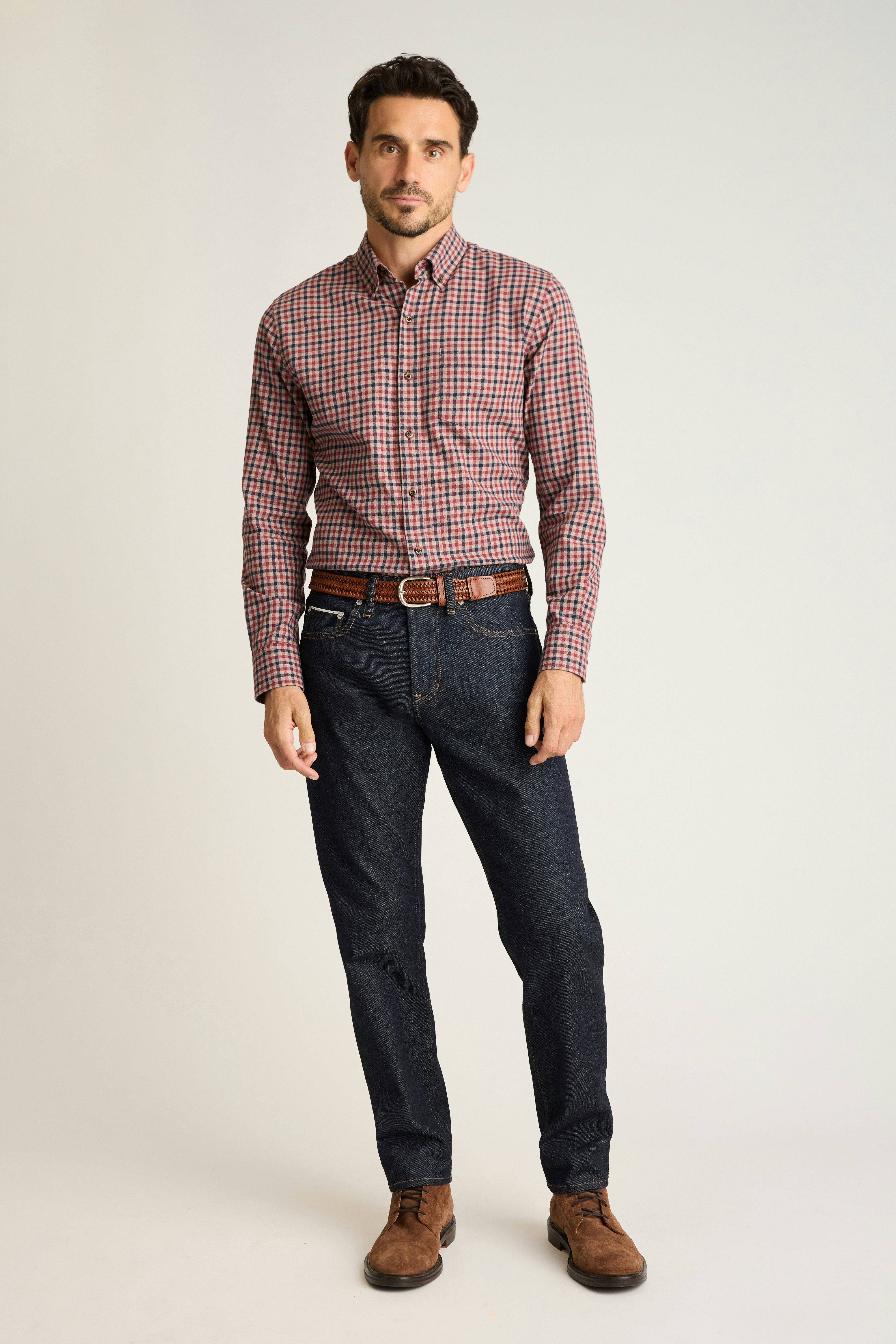 Everyday Lightweight Flannel Shirt rust wilfred plaid