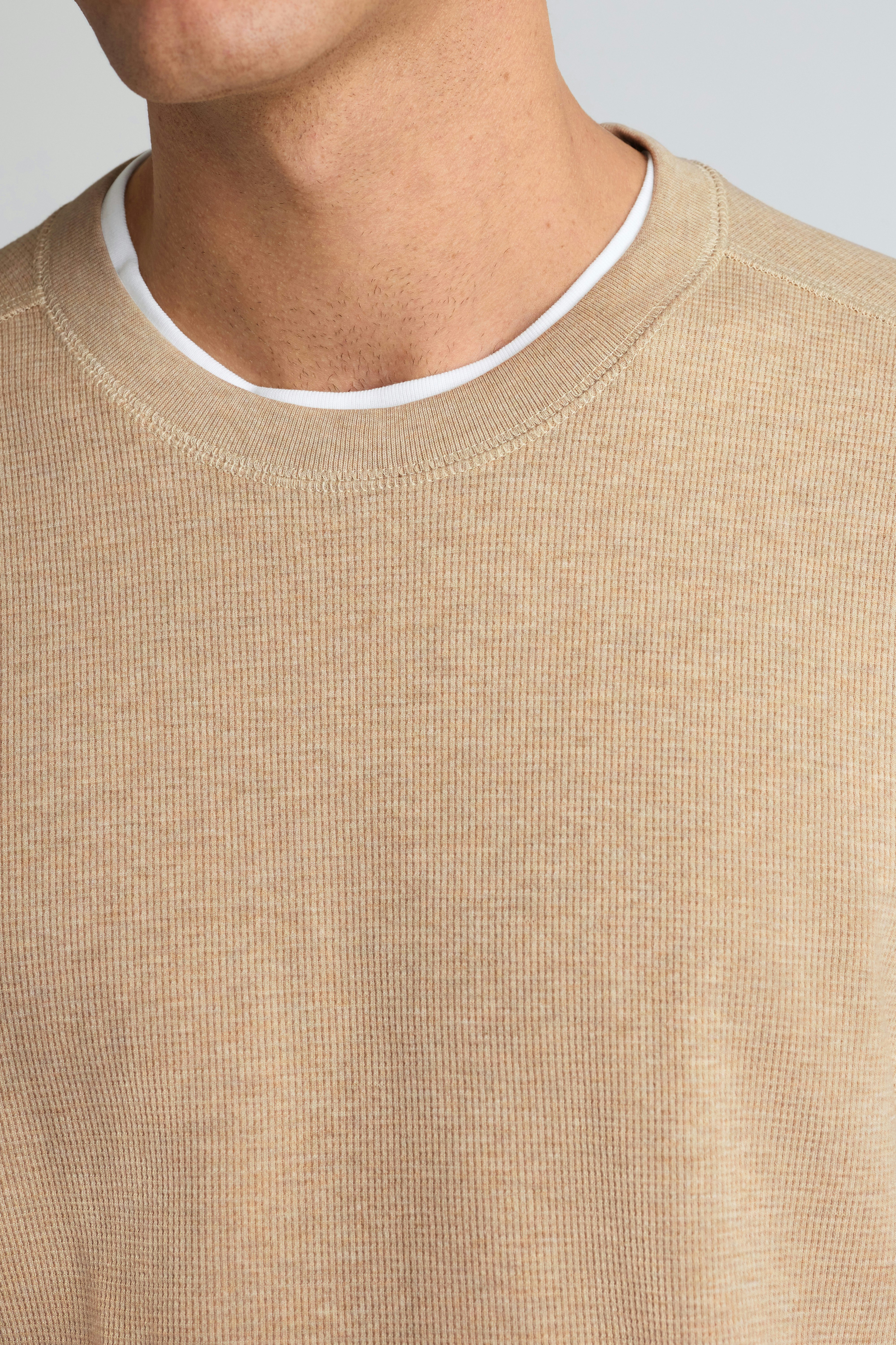 Waffle Crew oatmeal heather 2 Waffle Crew oatmeal heather