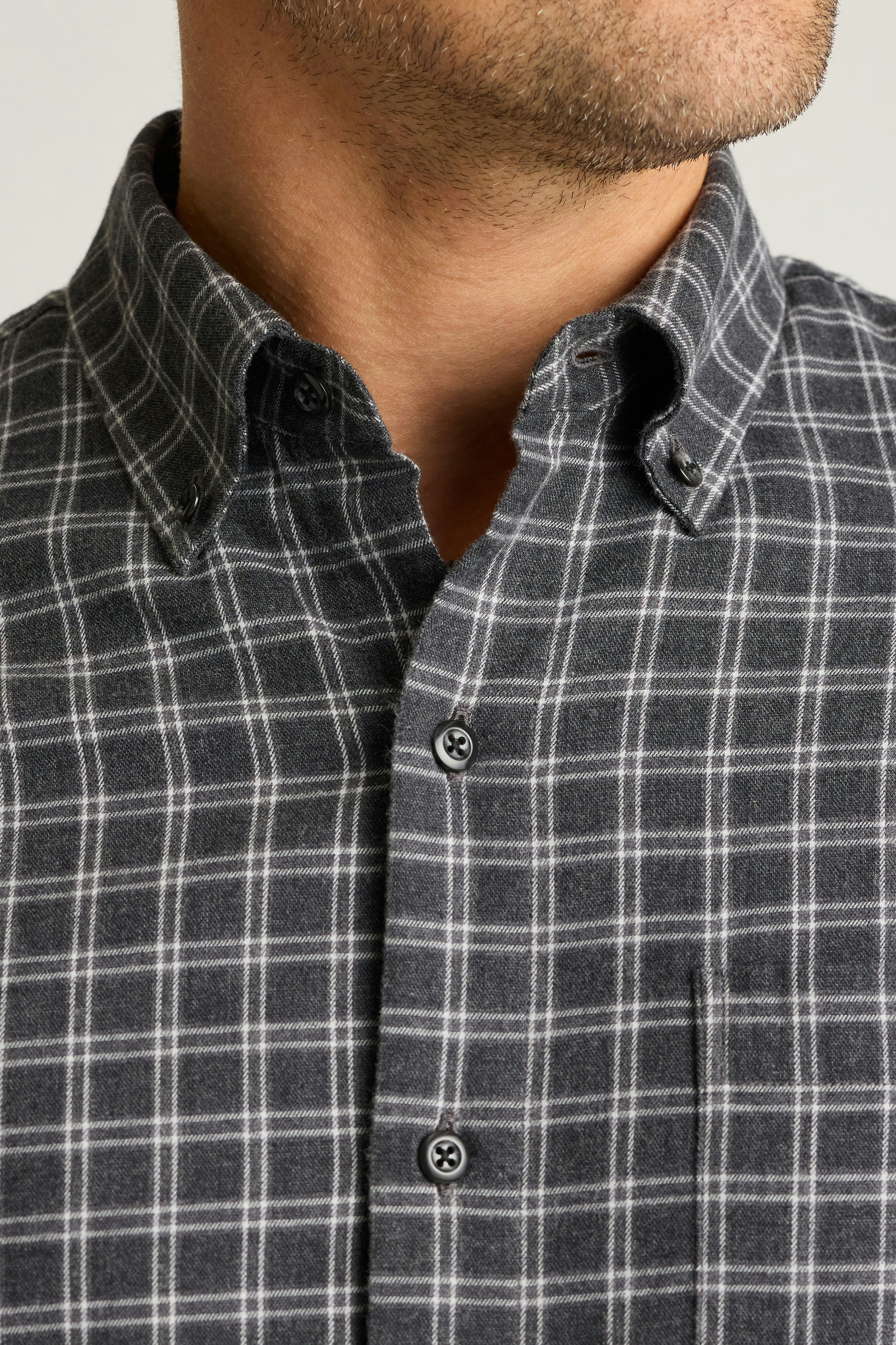 Everyday Lightweight Flannel Shirt charcoal newton plaid