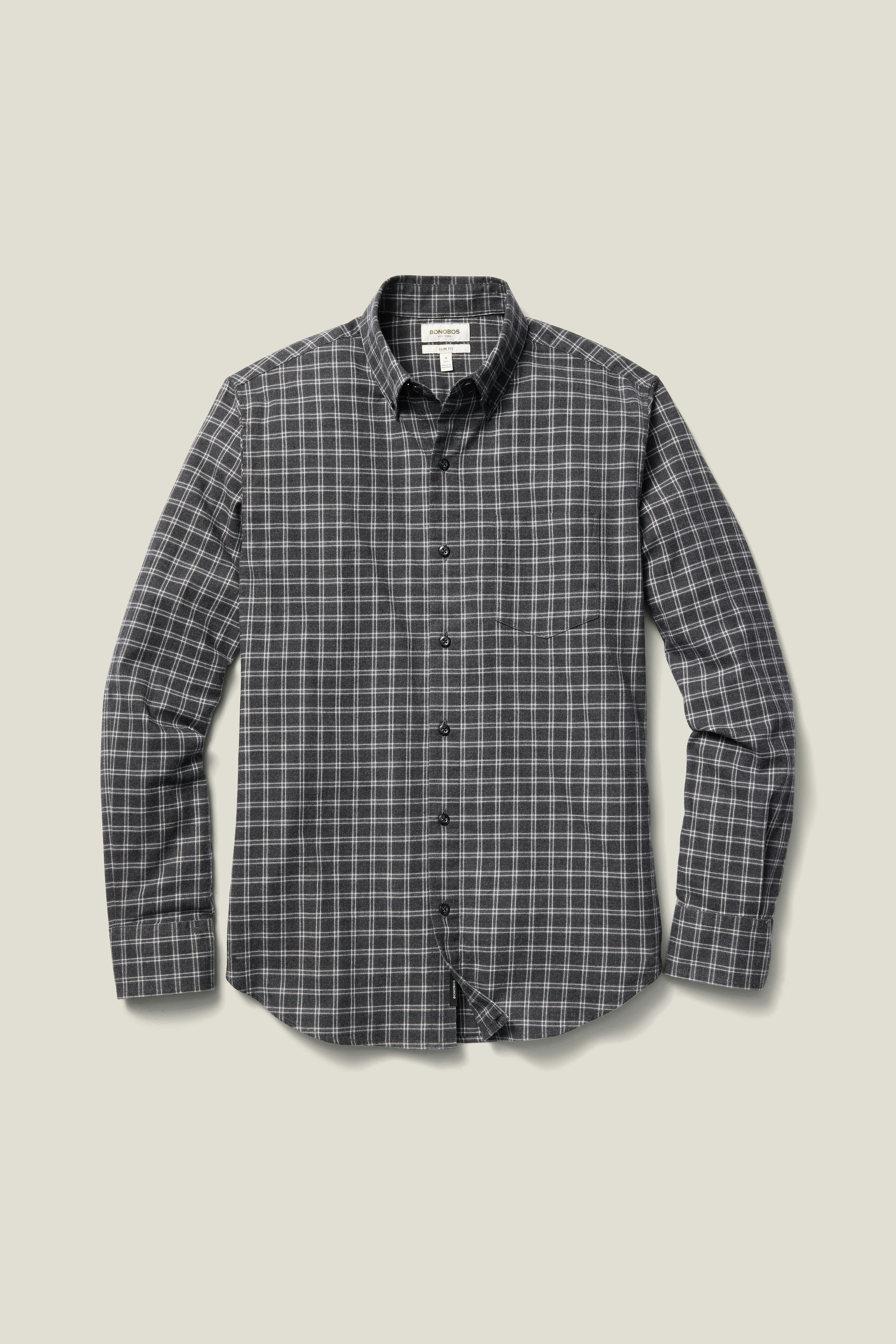 Everyday Lightweight Flannel Shirt charcoal newton plaid 5 Everyday Lightweight Flannel Shirt charcoal newton plaid