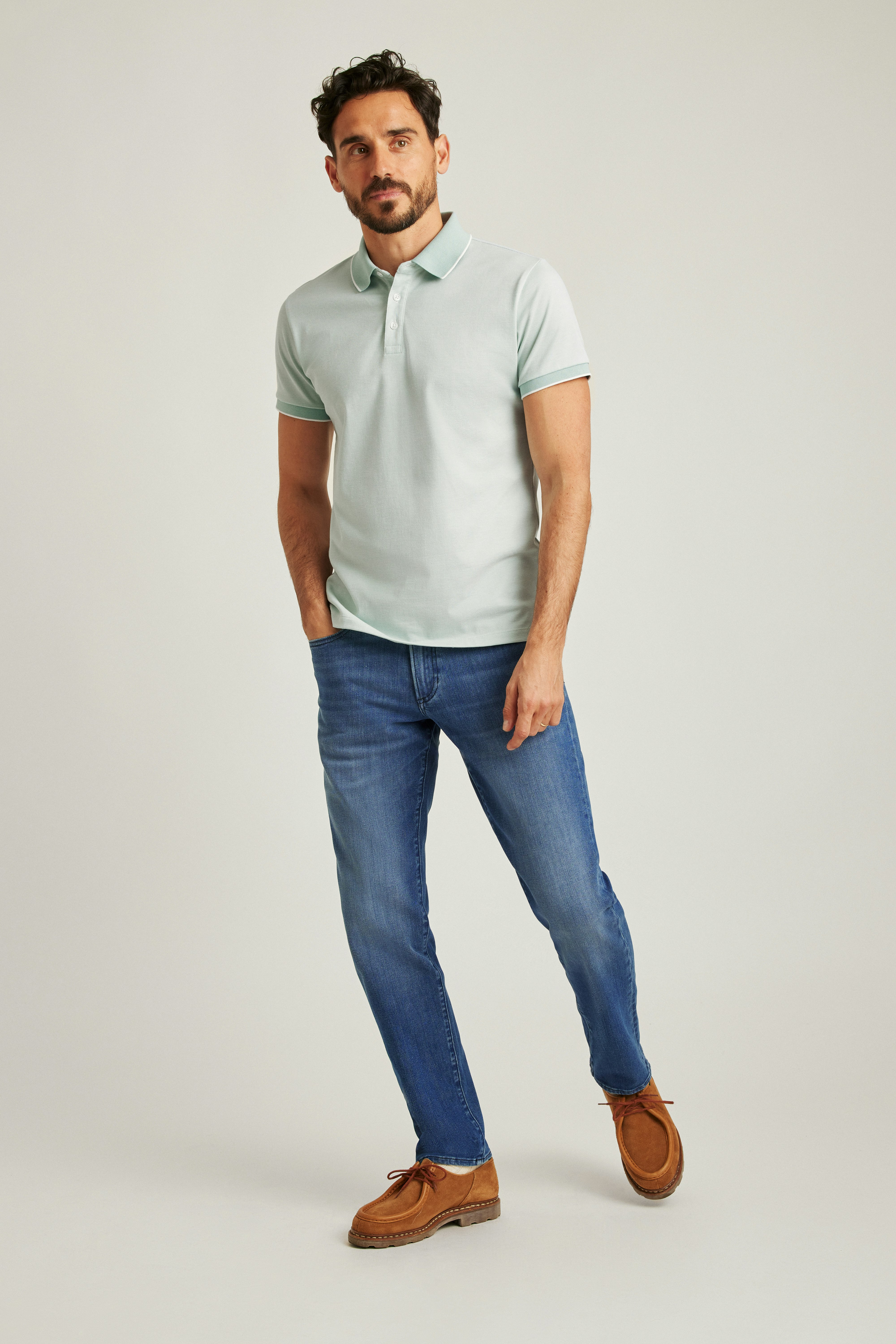 Premium 4-Way Stretch Jeans whirlpool wash