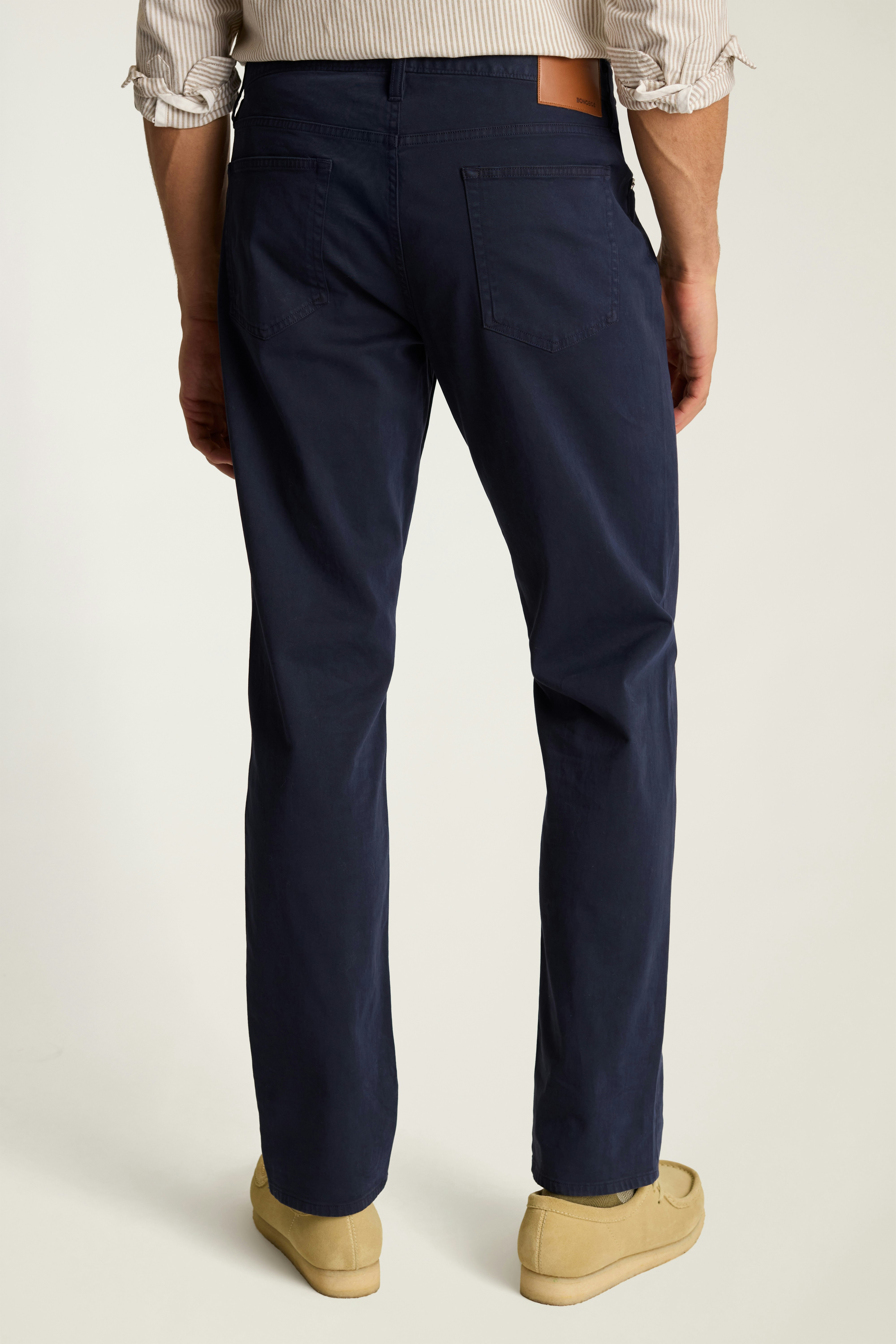 Italian Brushed 5-Pocket Pants dark navy blue 4 Italian Brushed 5-Pocket Pants dark navy blue