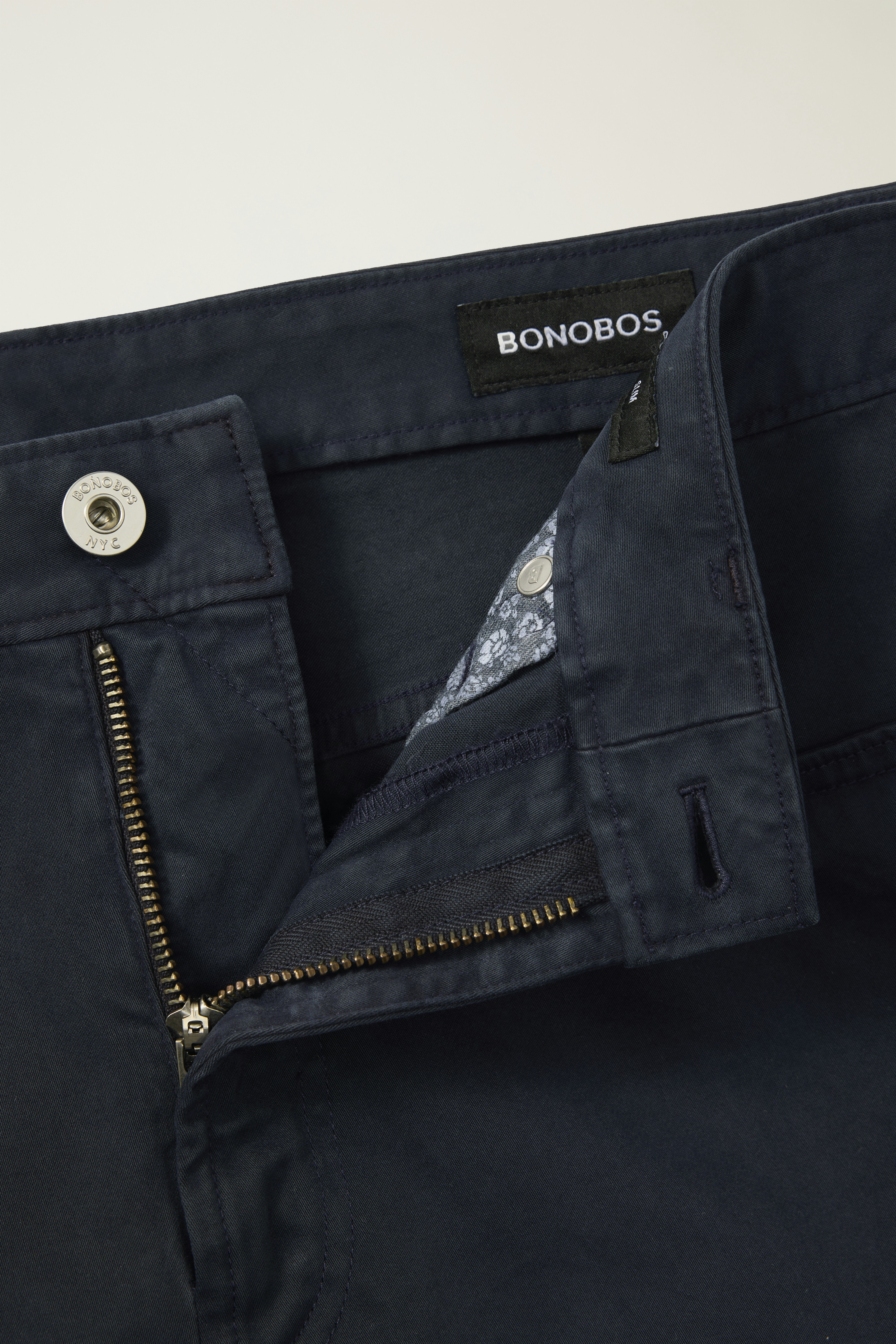 Italian Brushed 5-Pocket Pants dark navy blue 5 Italian Brushed 5-Pocket Pants dark navy blue