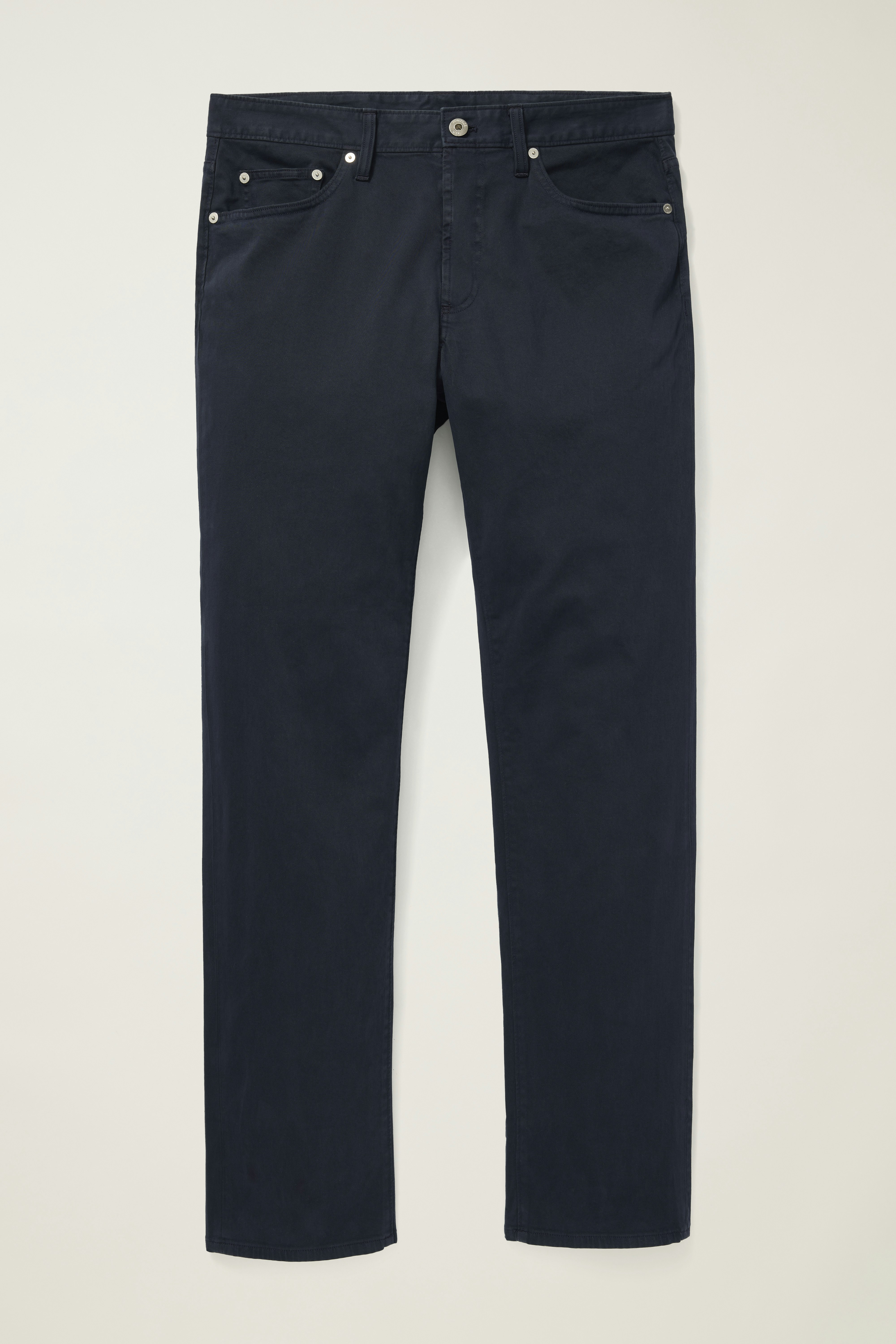 Italian Brushed 5-Pocket Pants dark navy blue 6 Italian Brushed 5-Pocket Pants dark navy blue