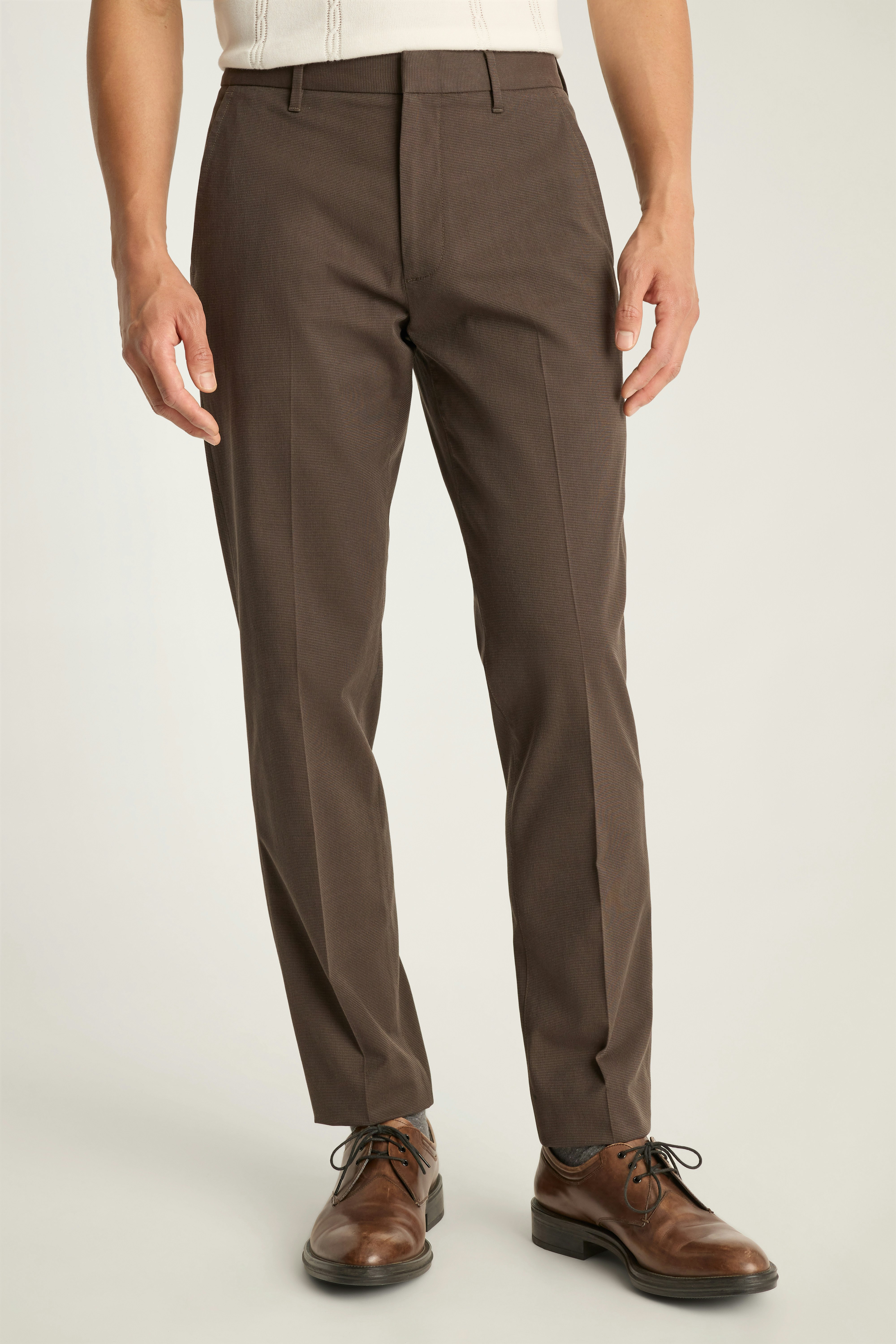 Weekday Warrior Dress Pants tuesday brown micro dobby
