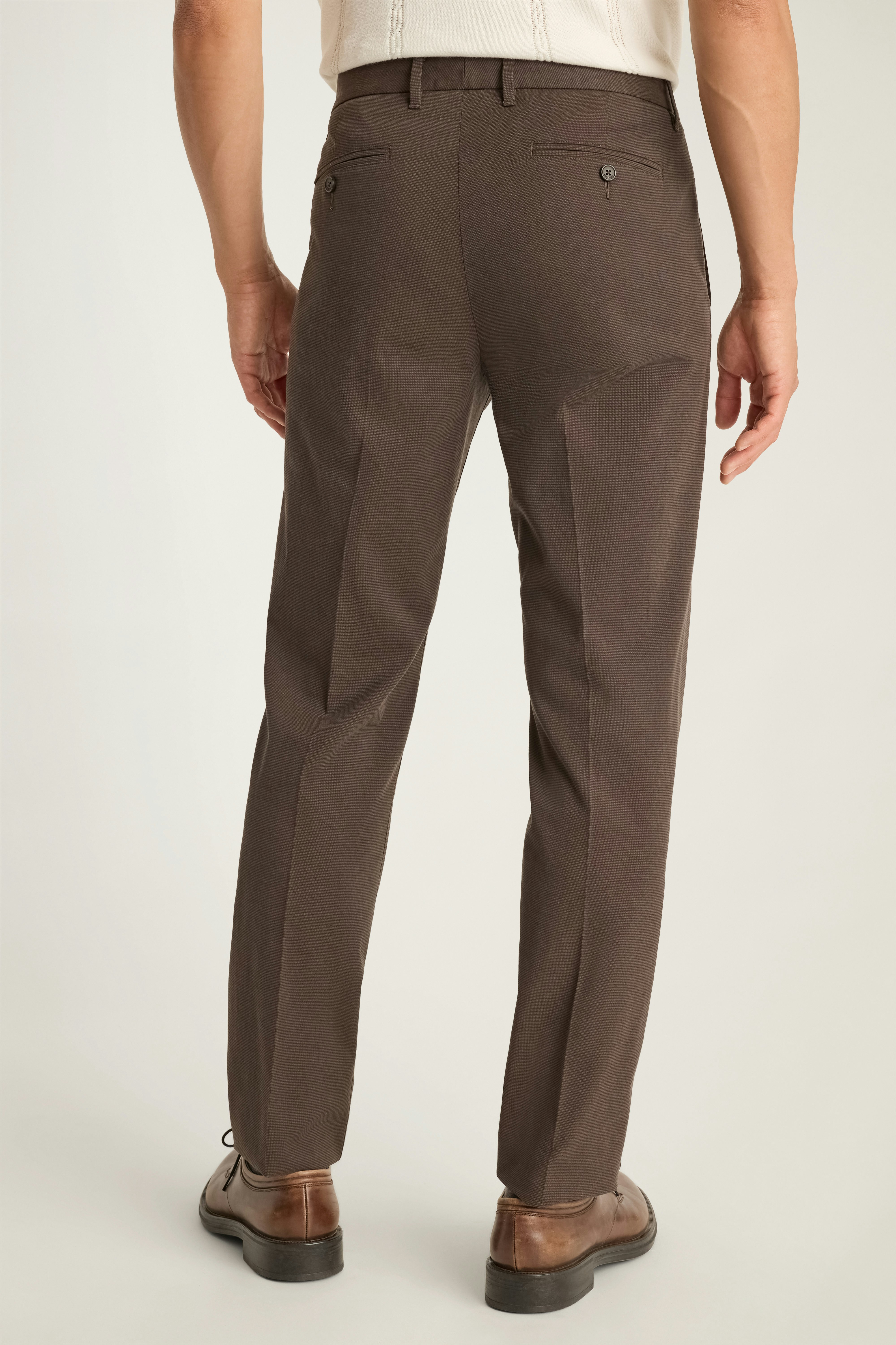 Weekday Warrior Dress Pants tuesday brown micro dobby