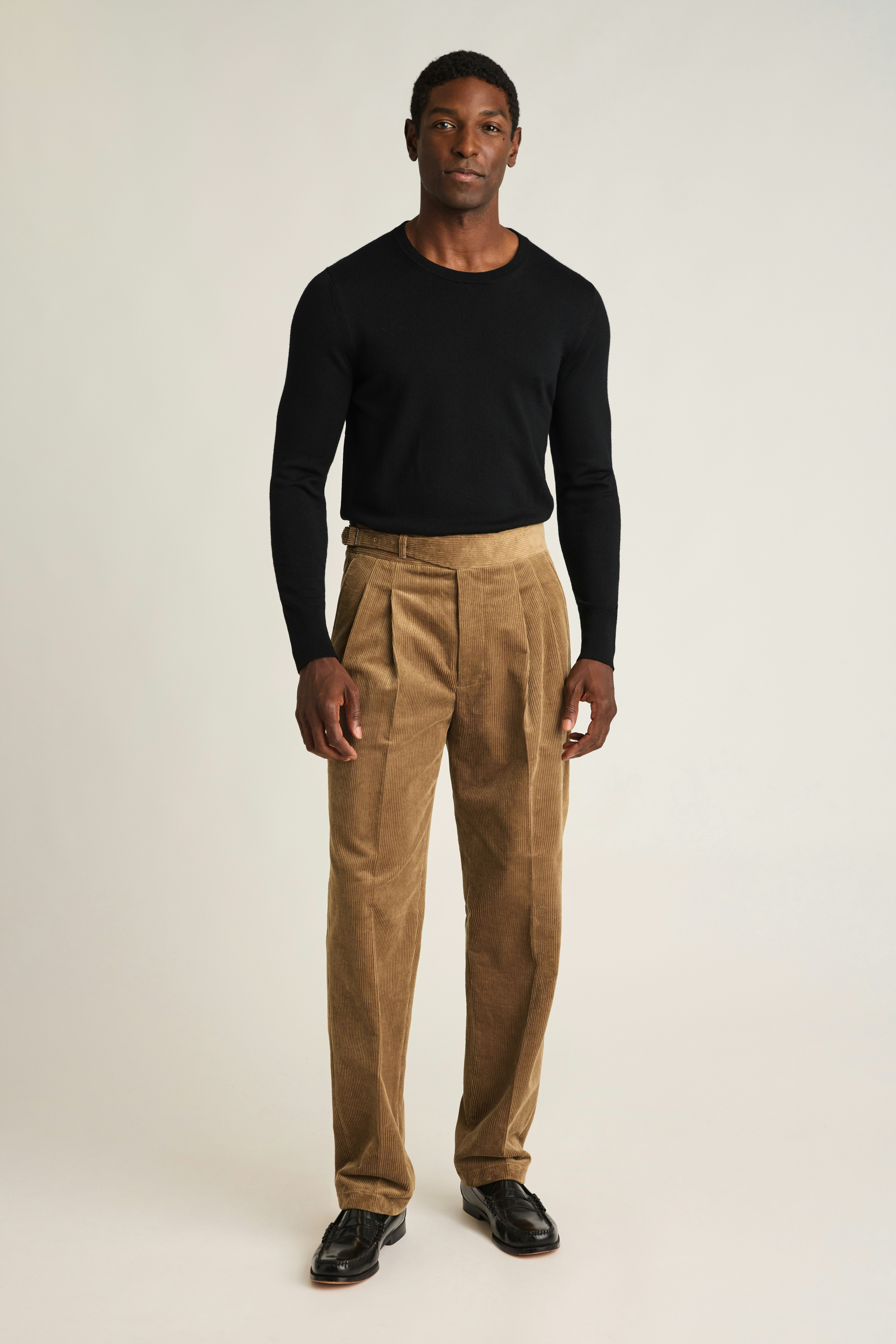Italian Gurkha Trouser khaki corduroy