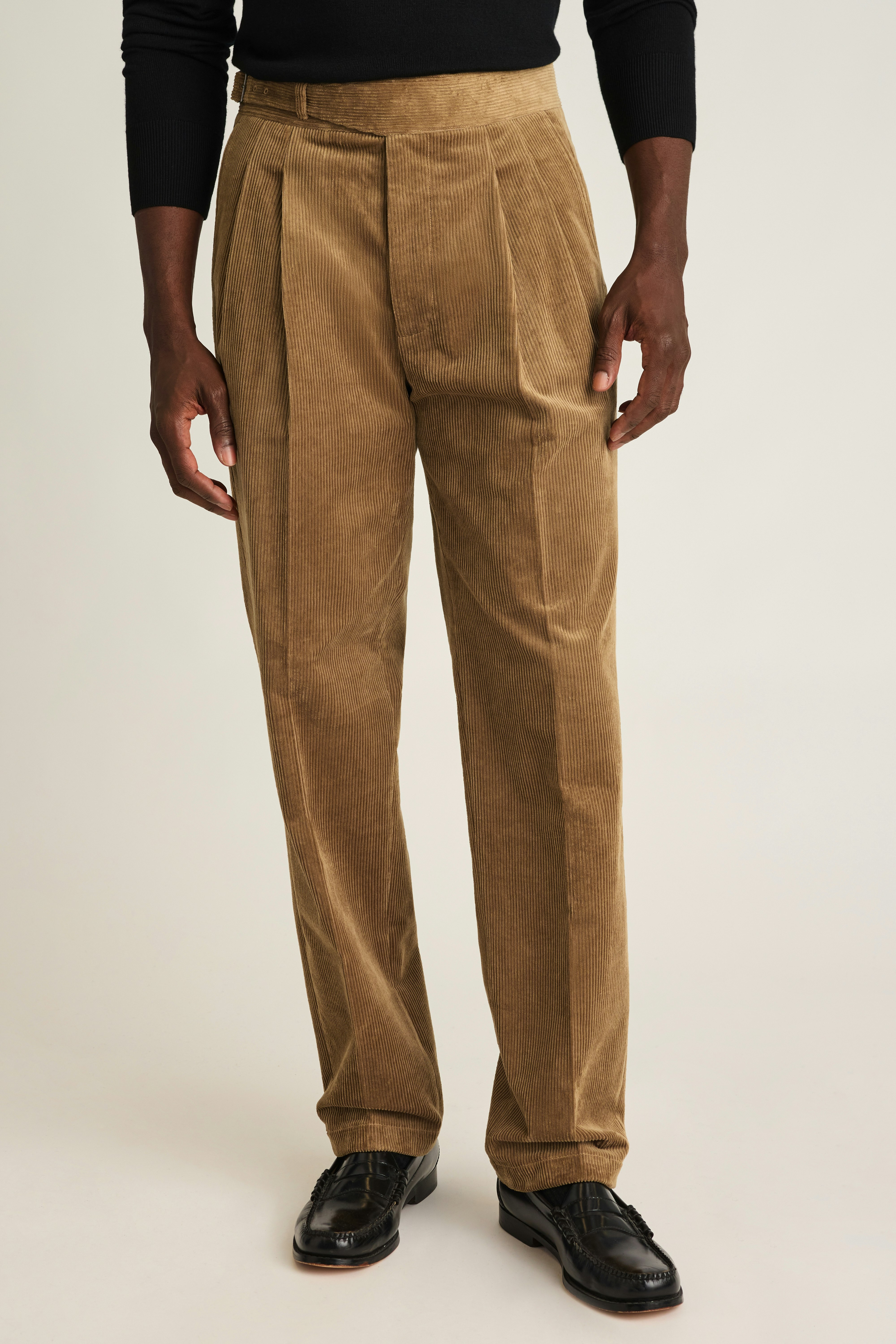 Italian Gurkha Trouser khaki corduroy