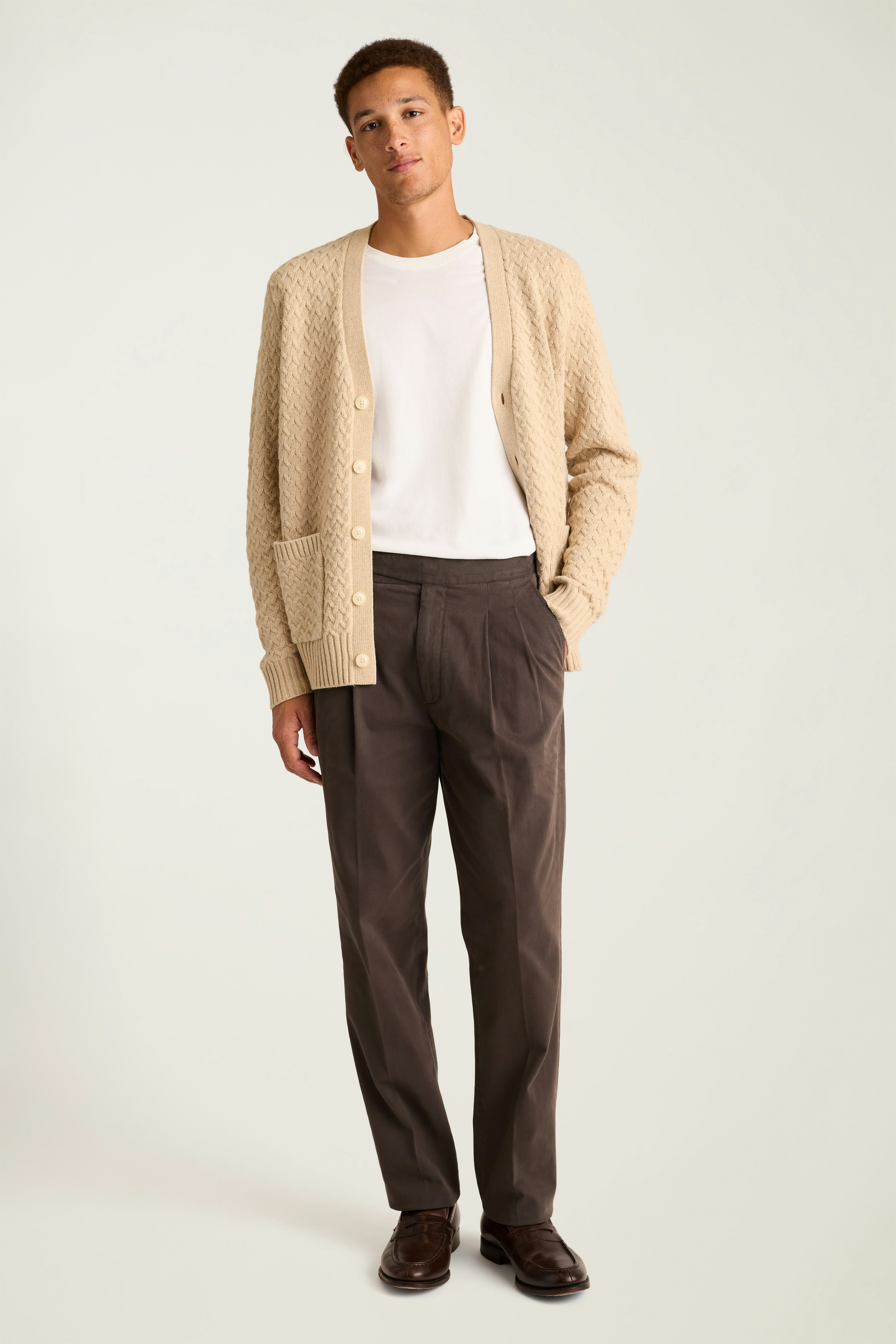 Italian Gurkha Trouser chocolate brown