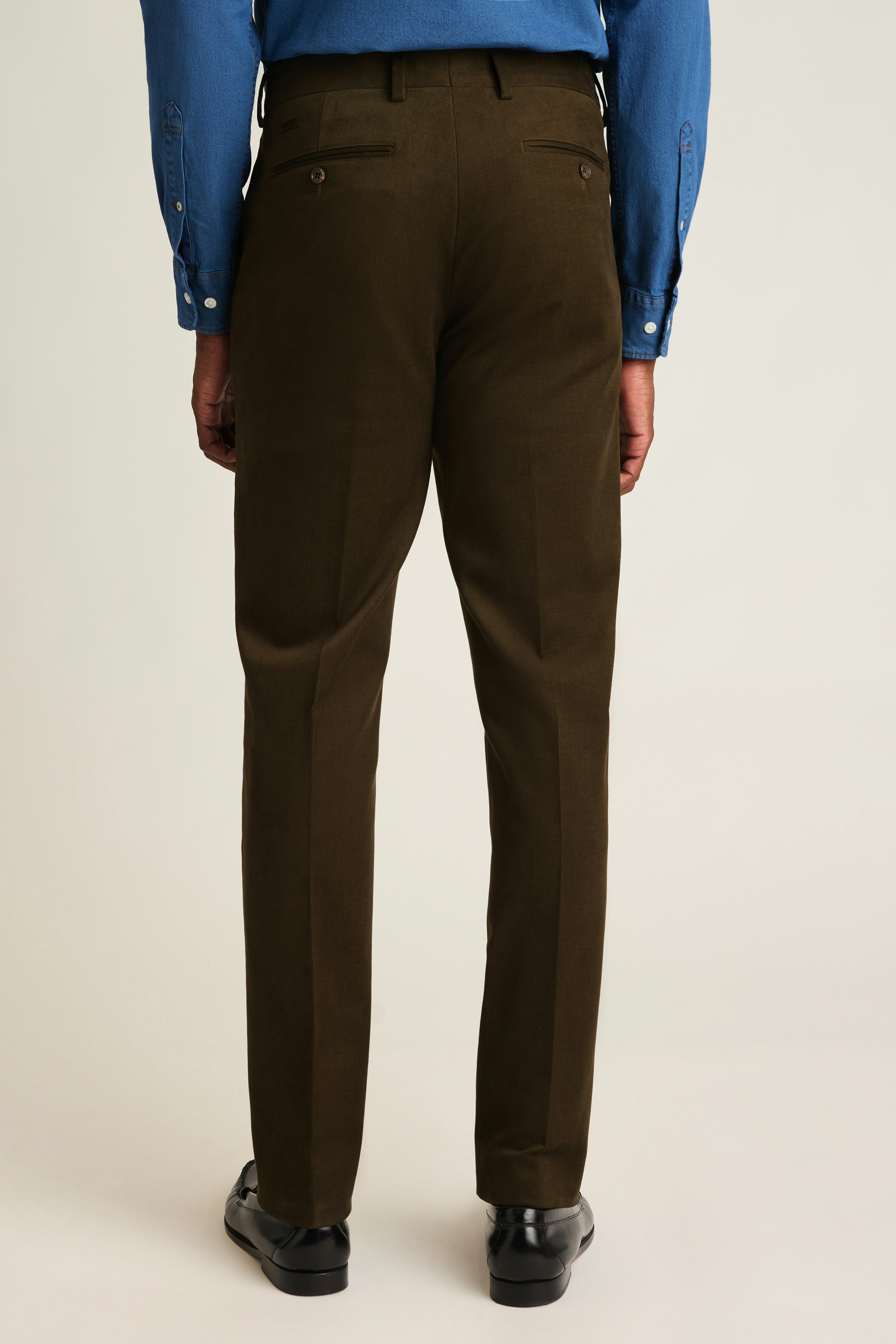 Jetsetter Italian Brushed Cotton Dress Pant olive green 4 Jetsetter Italian Brushed Cotton Dress Pant olive green