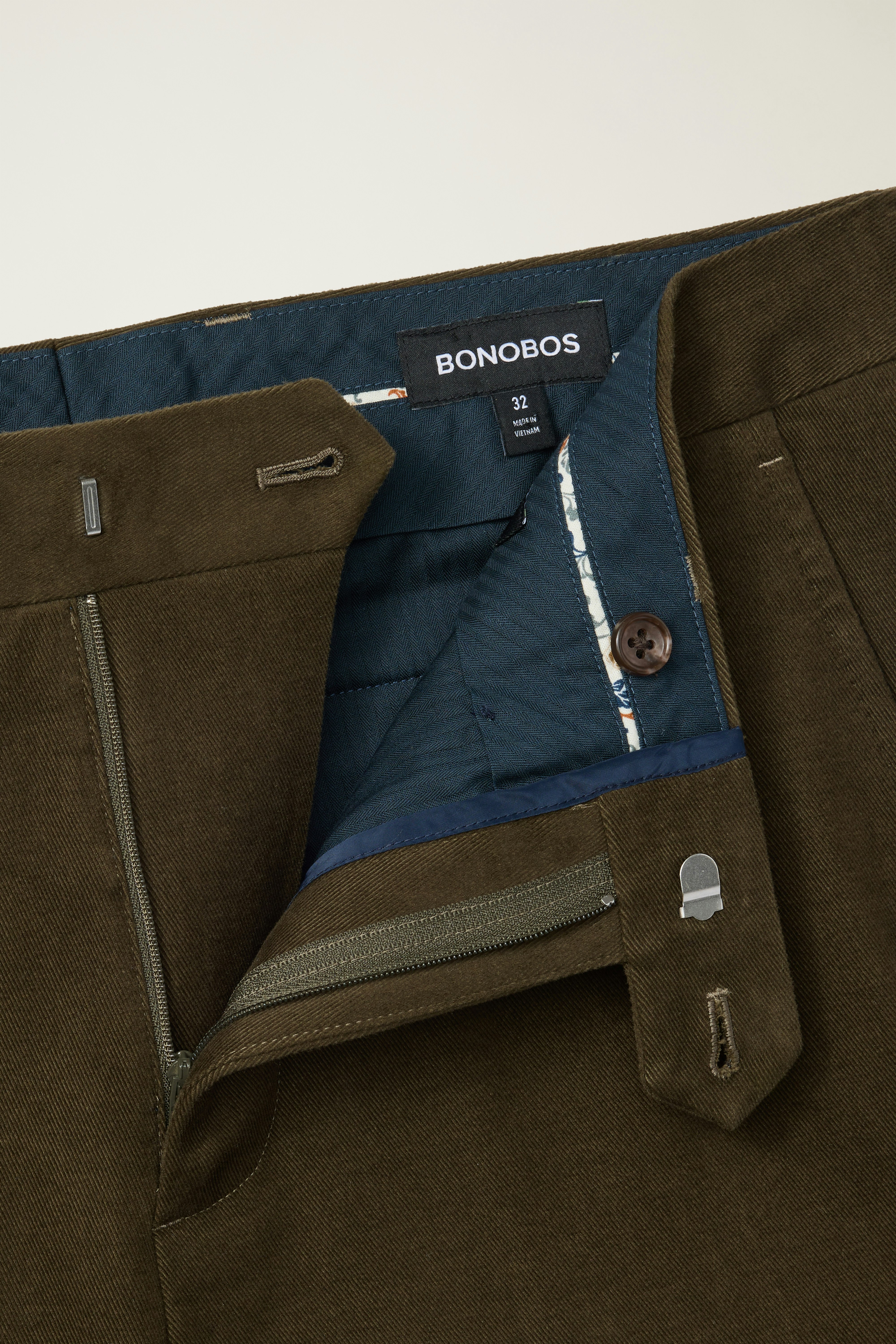 Jetsetter Italian Brushed Cotton Dress Pant olive green 5 Jetsetter Italian Brushed Cotton Dress Pant olive green