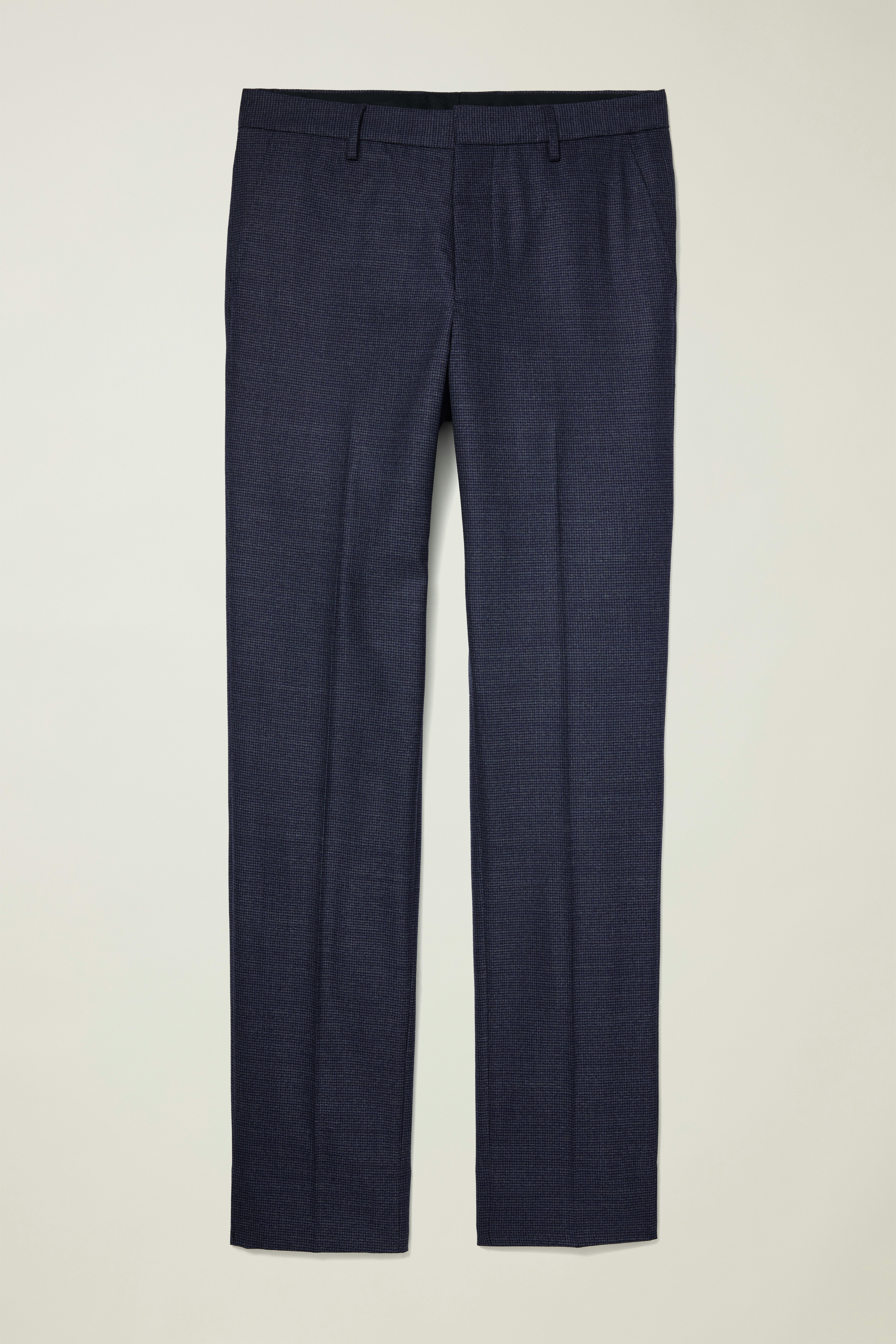Jetsetter Wool Dress Pant navy blue houndstooth