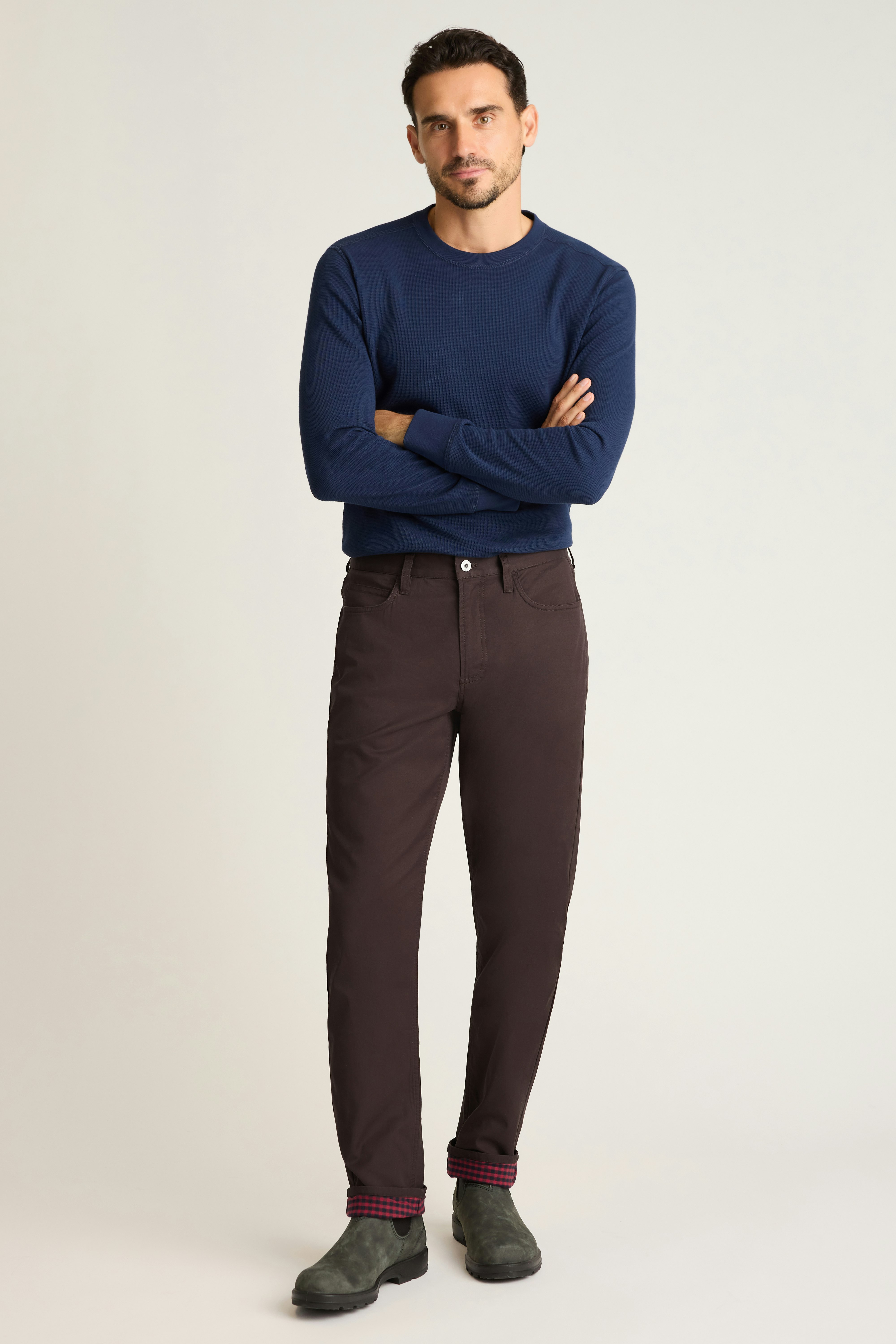 Fireside Flannel Lined Pant chocolate brown
