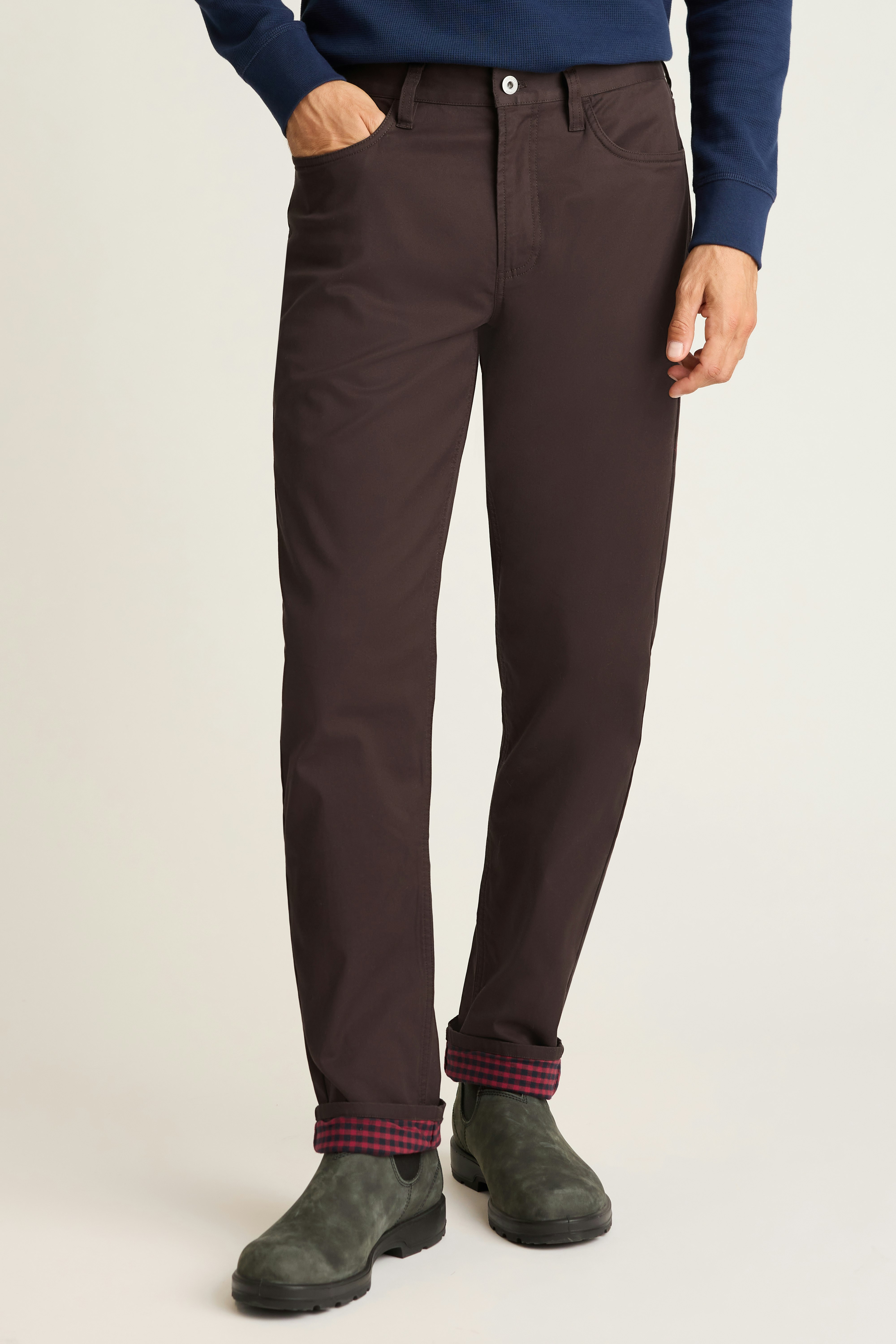 Fireside Flannel Lined Pant chocolate brown 3 Fireside Flannel Lined Pant chocolate brown
