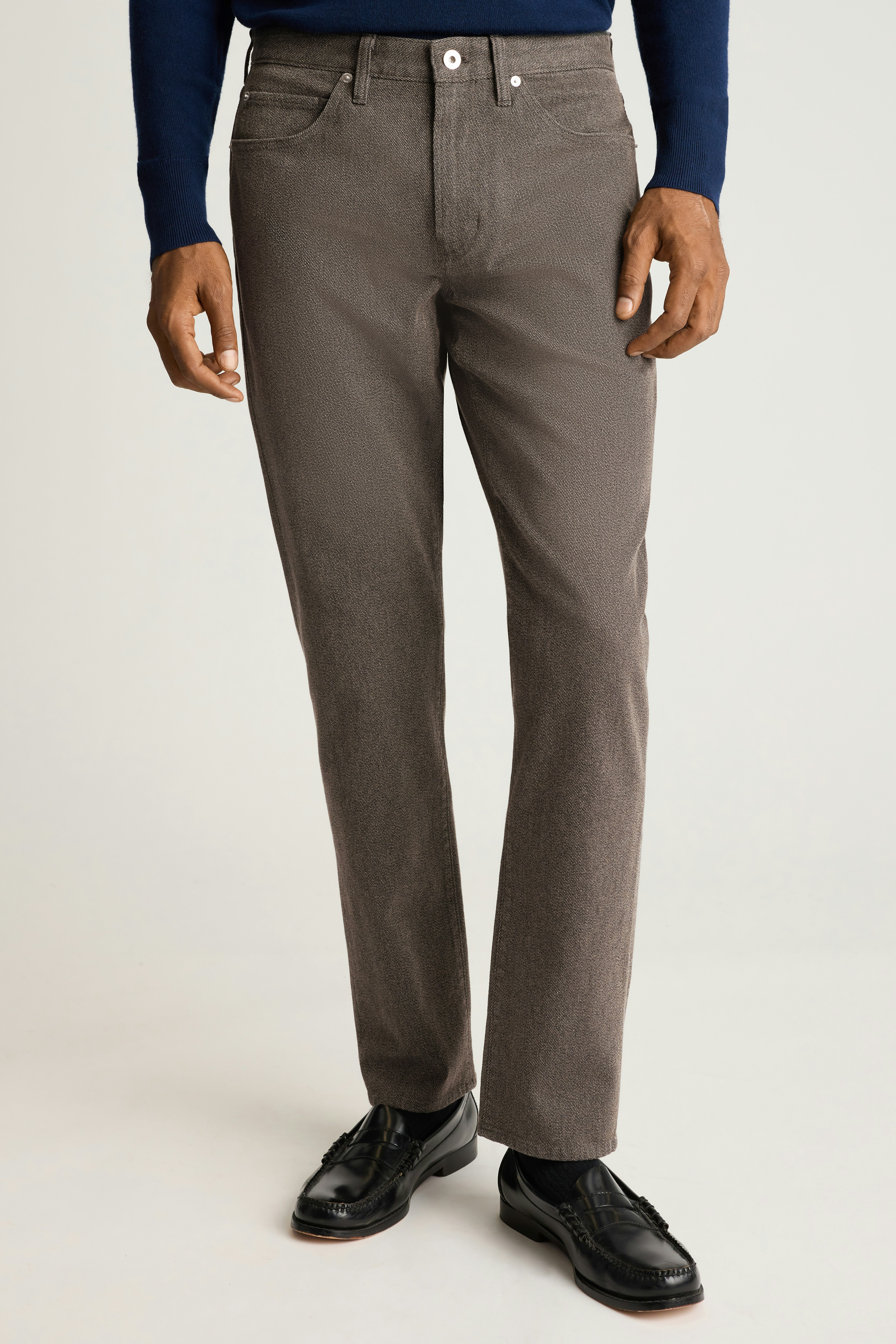 Ridgewood Textured 5-Pocket Pant brown twill 2 Ridgewood Textured 5-Pocket Pant brown twill