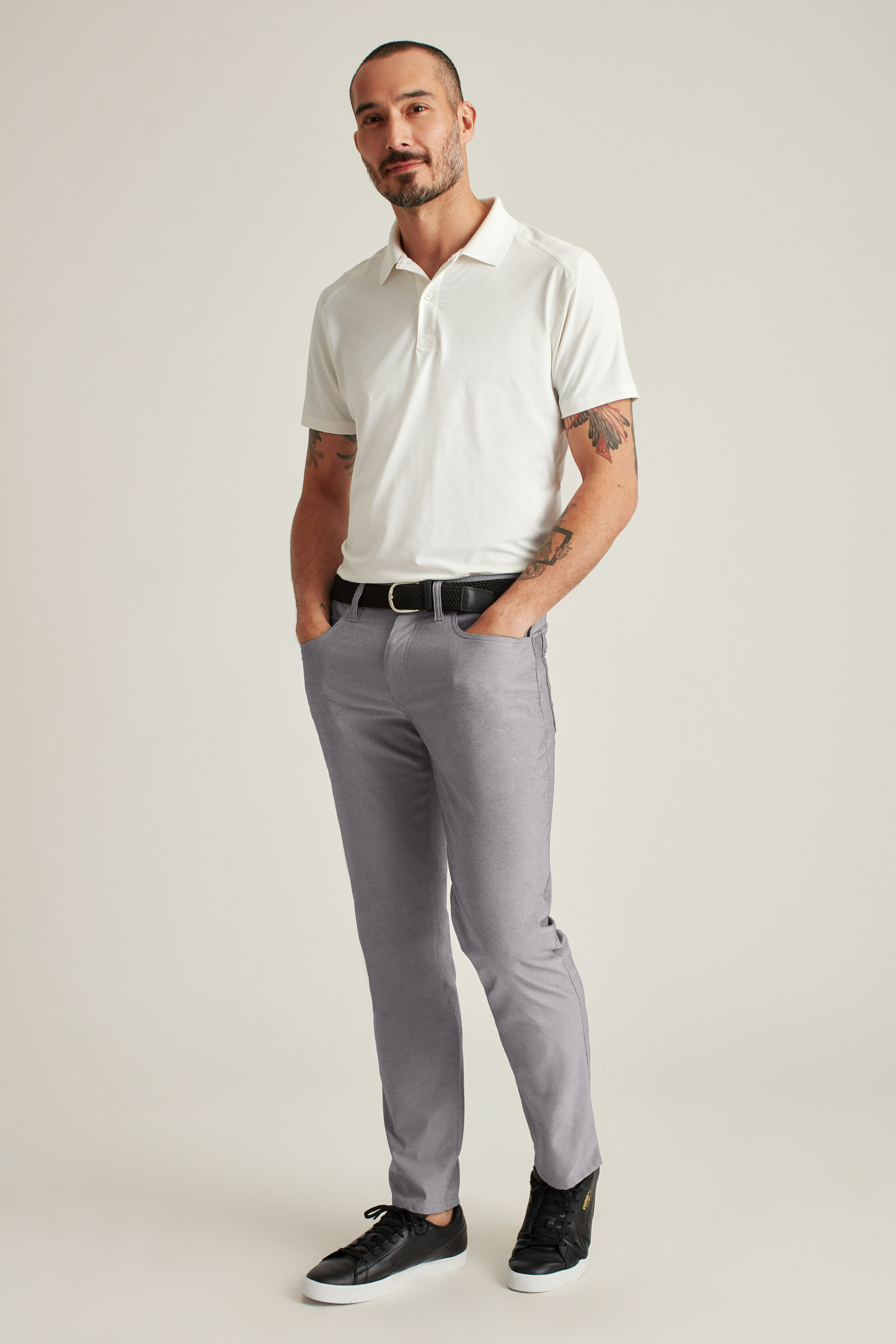 Lightweight 5-Pocket Golf Pant heather charcoal