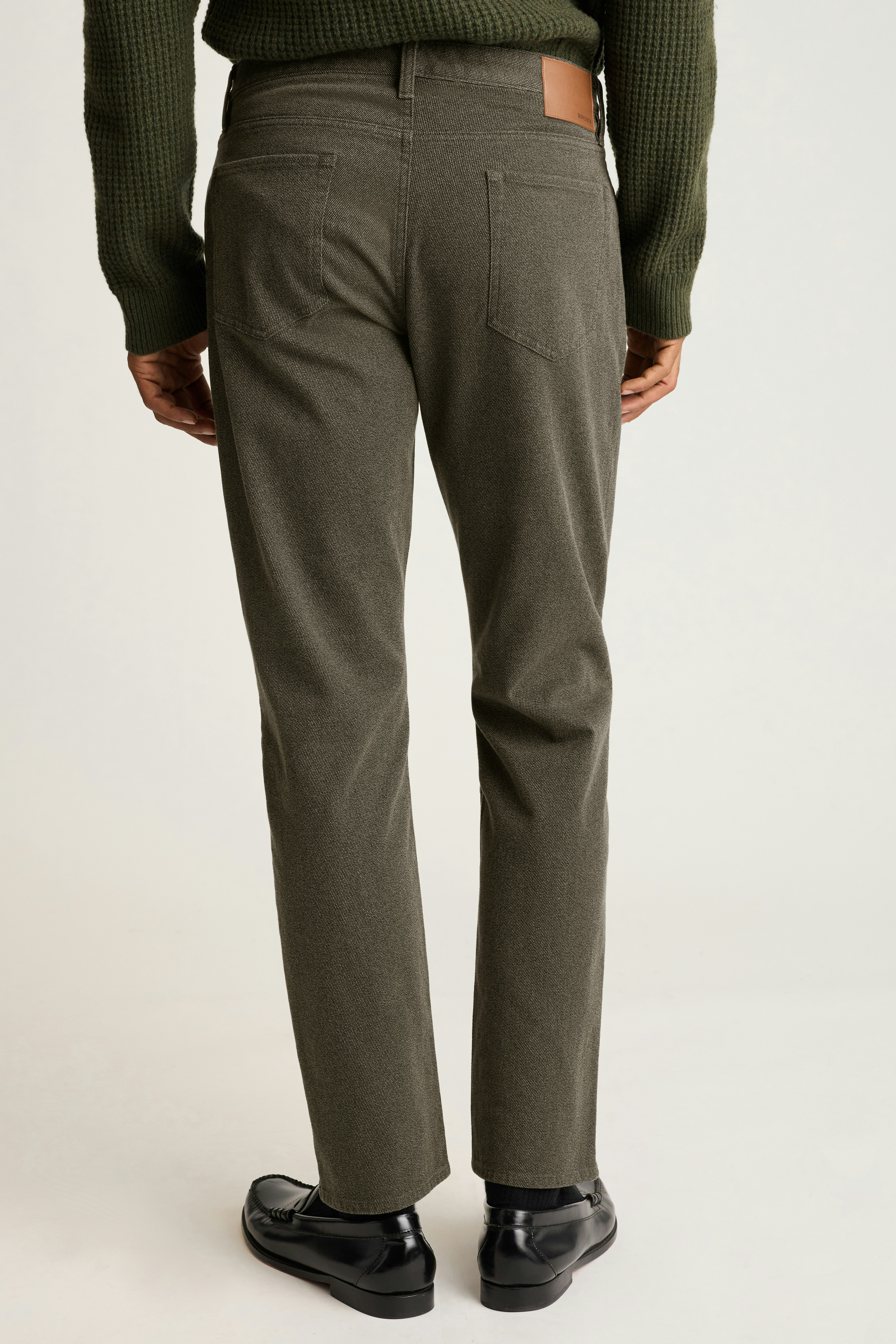 Ridgewood Textured 5-Pocket Pant olive green twill