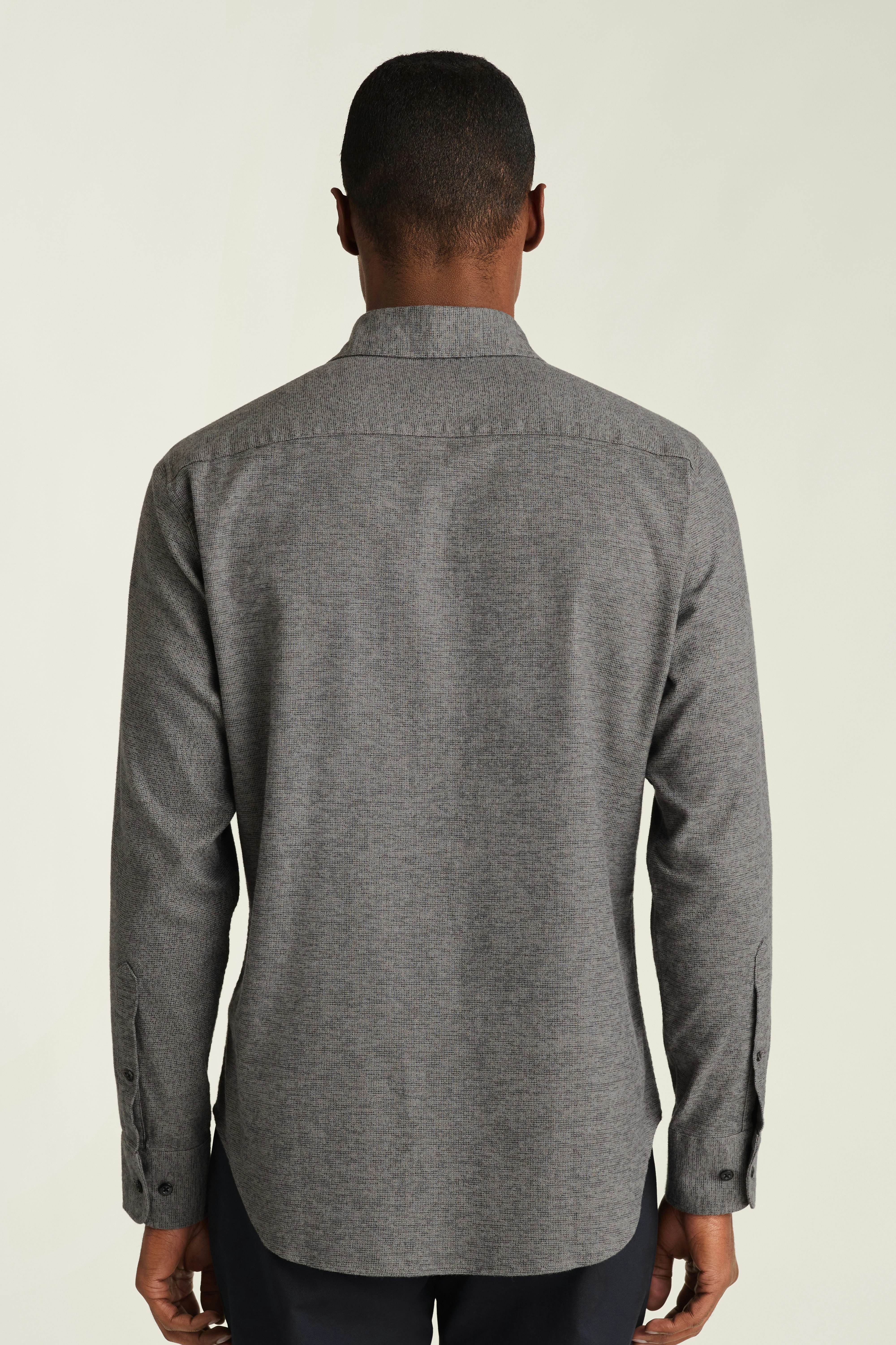 Everyday Lightweight Flannel Shirt dark grey dobby houndstooth 3 Everyday Lightweight Flannel Shirt dark grey dobby houndstooth