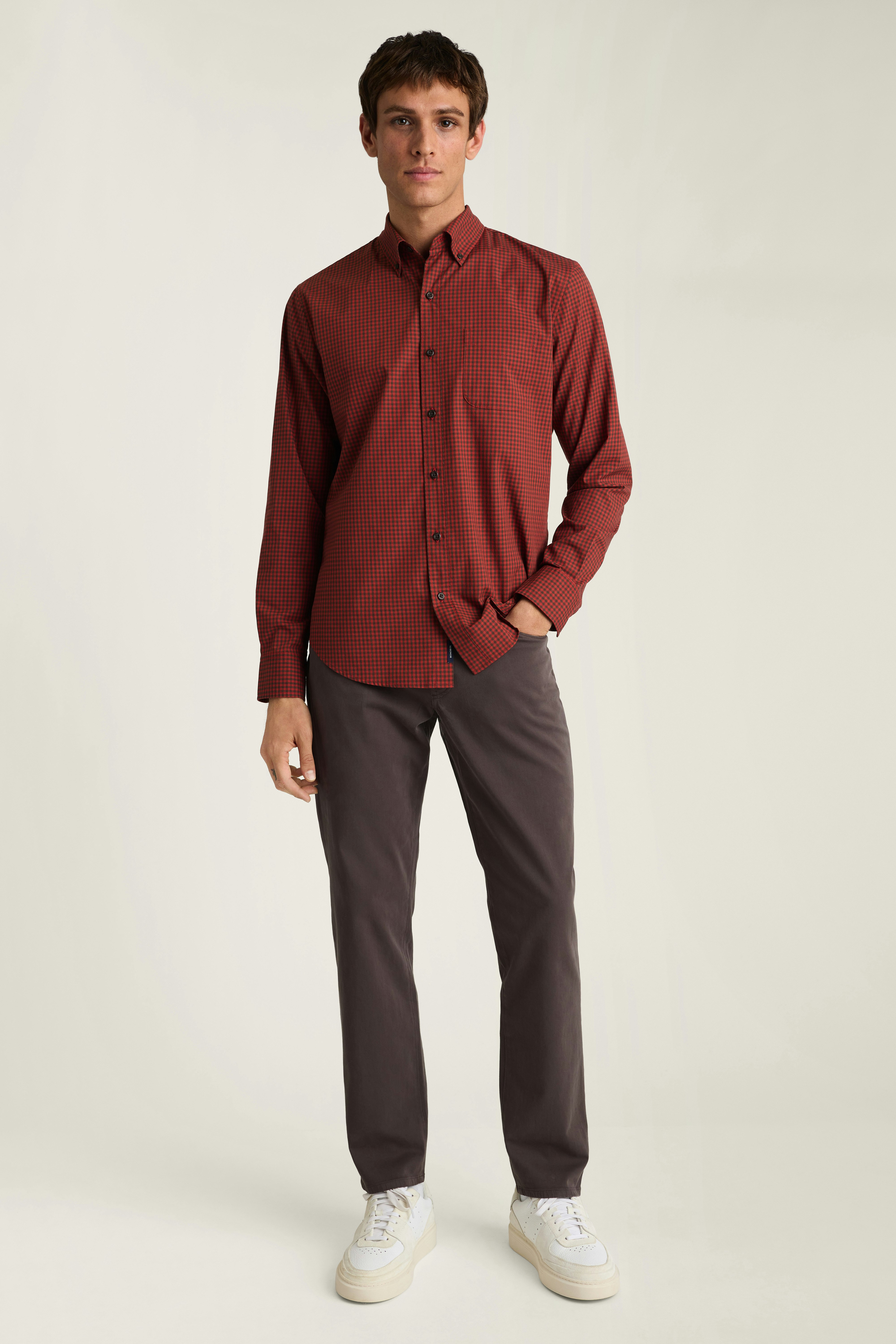 Everyday Shirt chocolate red gingham