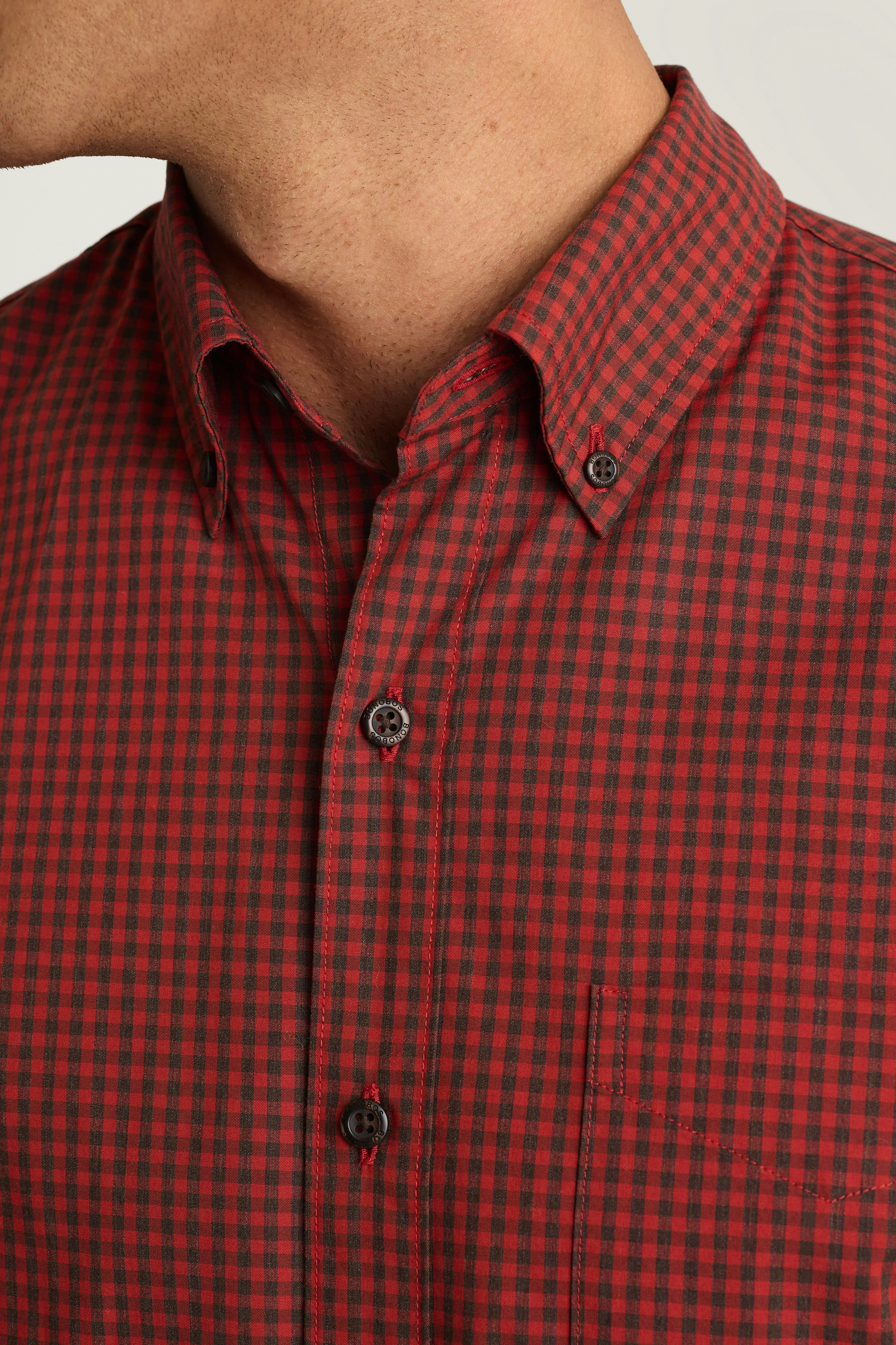 Everyday Shirt chocolate red gingham