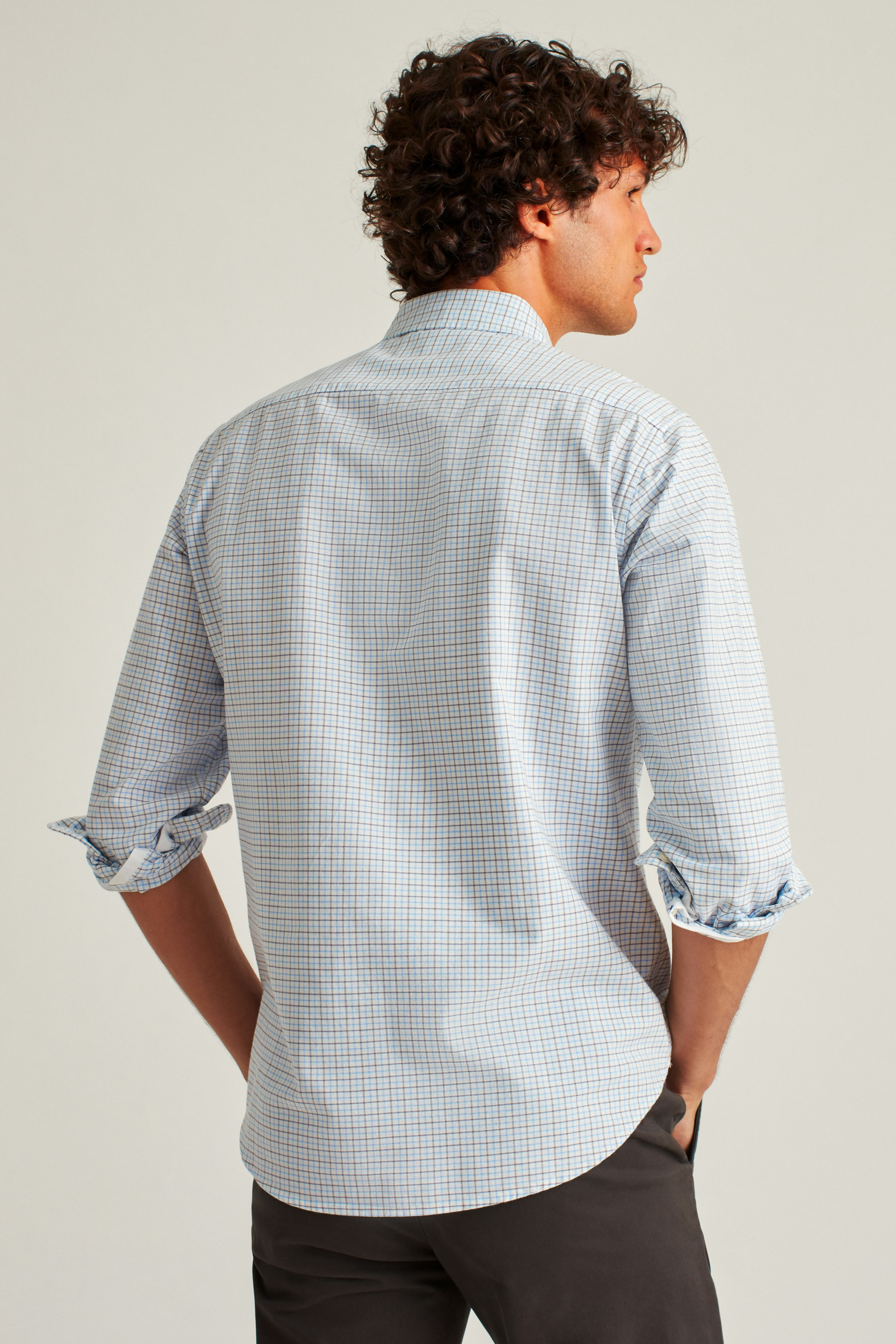 Everyday Oxford Shirt blue nickel check 4 Everyday Oxford Shirt blue nickel check
