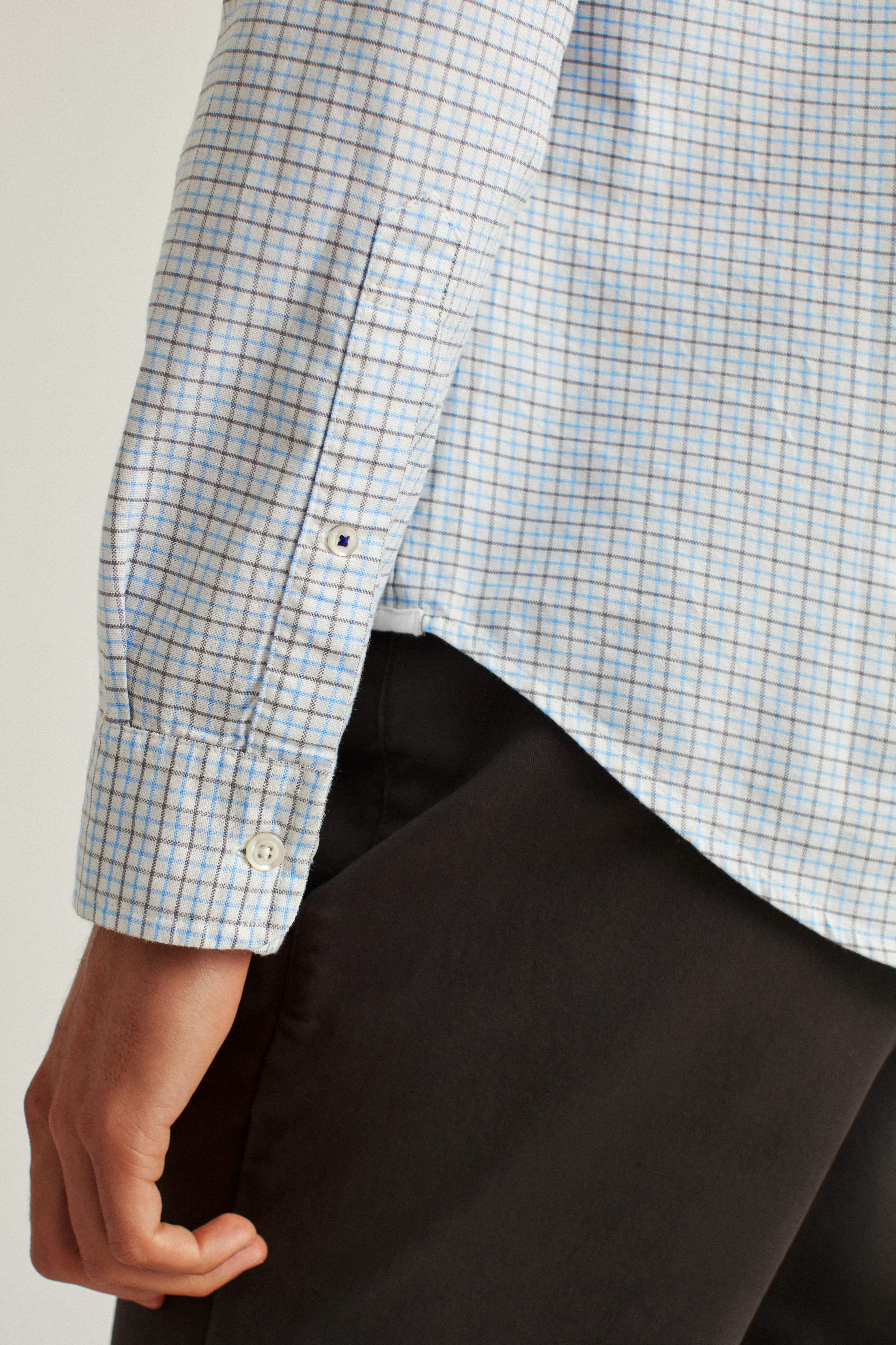 Everyday Oxford Shirt blue nickel check 5 Everyday Oxford Shirt blue nickel check