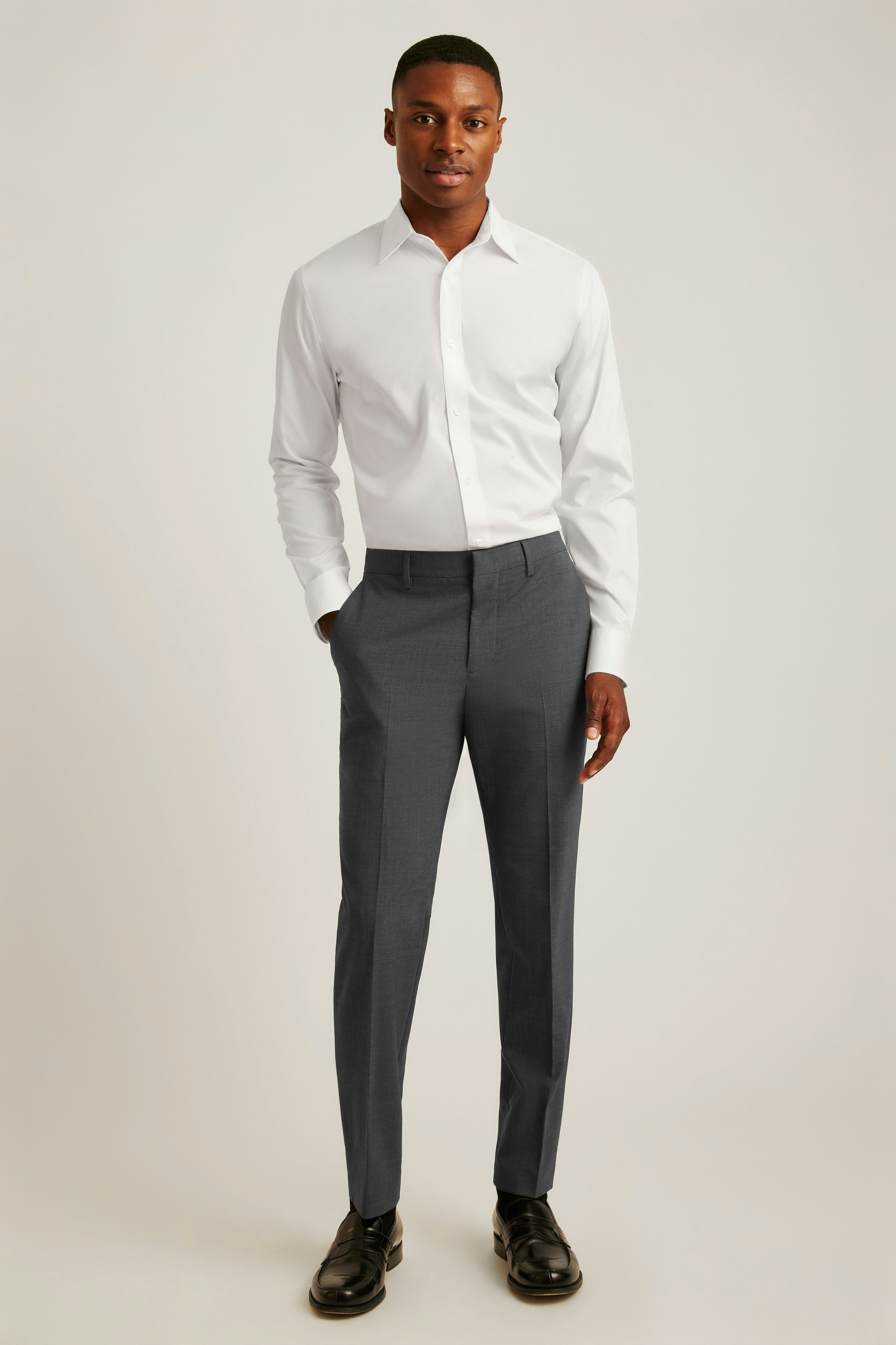 Weekday Warrior Dress Shirt solid white