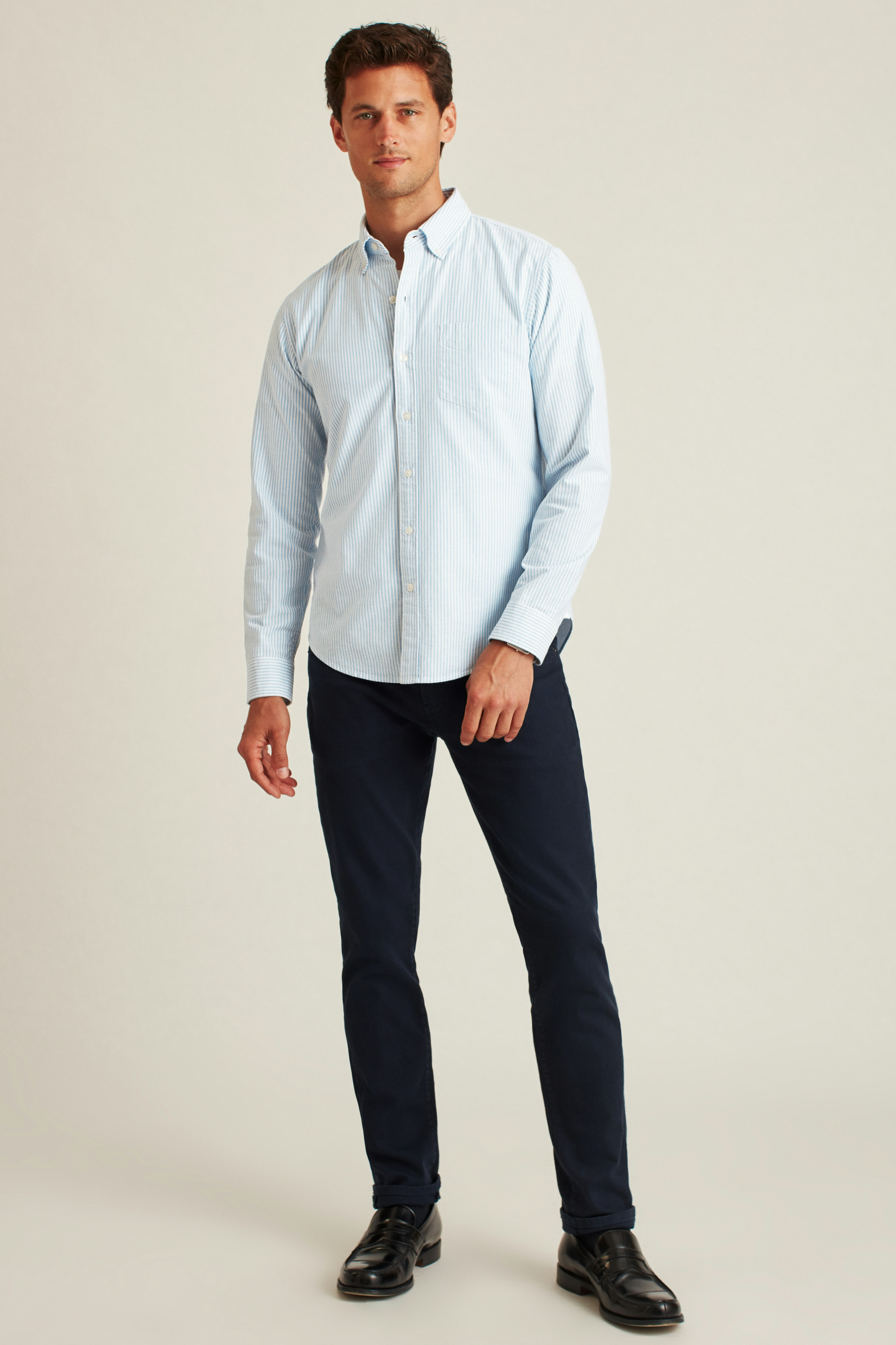 Everyday Oxford Shirt blue classic stripe 1 Everyday Oxford Shirt blue classic stripe