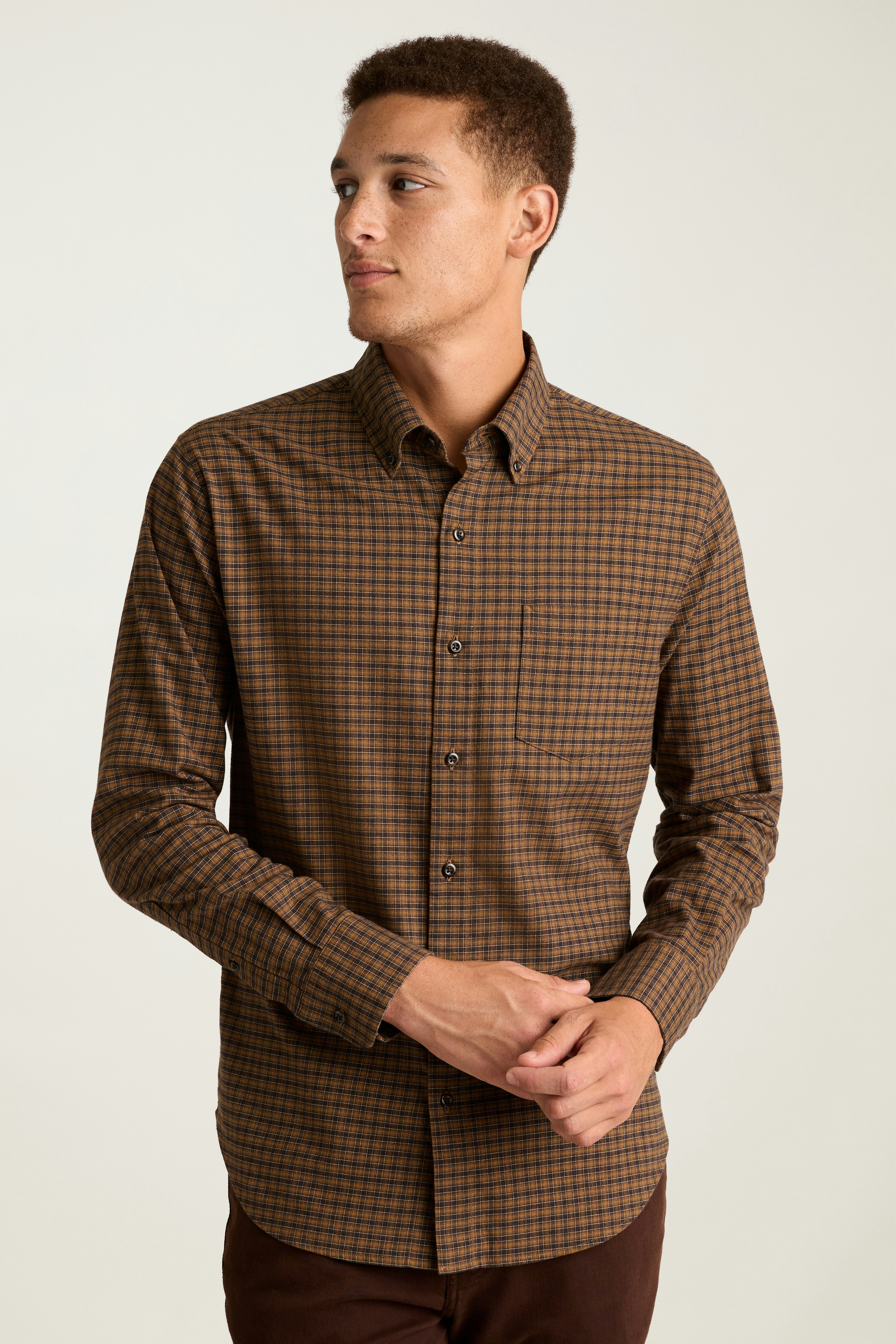Everyday Lightweight Flannel Shirt chestnut plaid