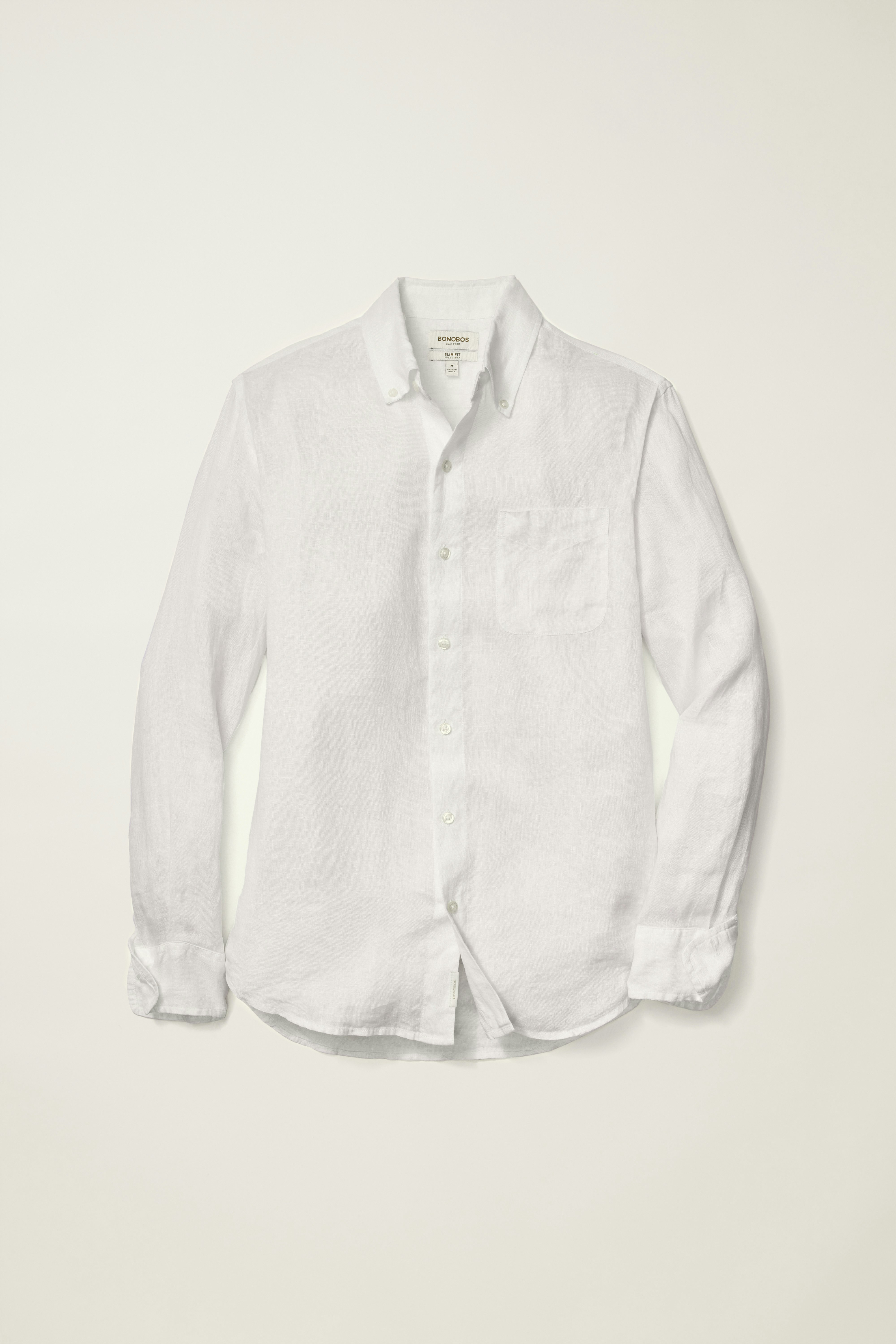 Everyday Linen Shirt white pearl