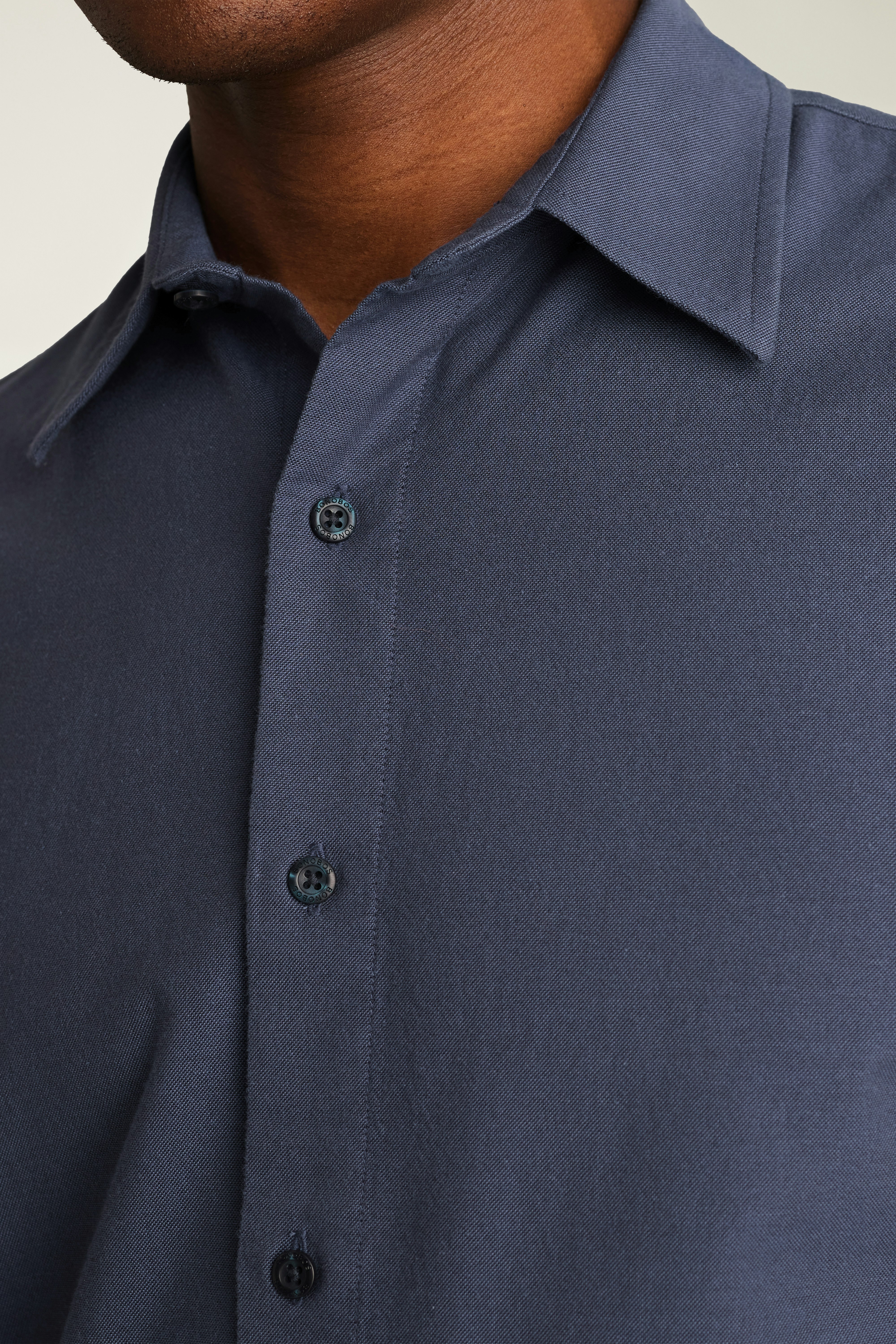 Riviera Short Sleeve Shirt dusty blue oxford