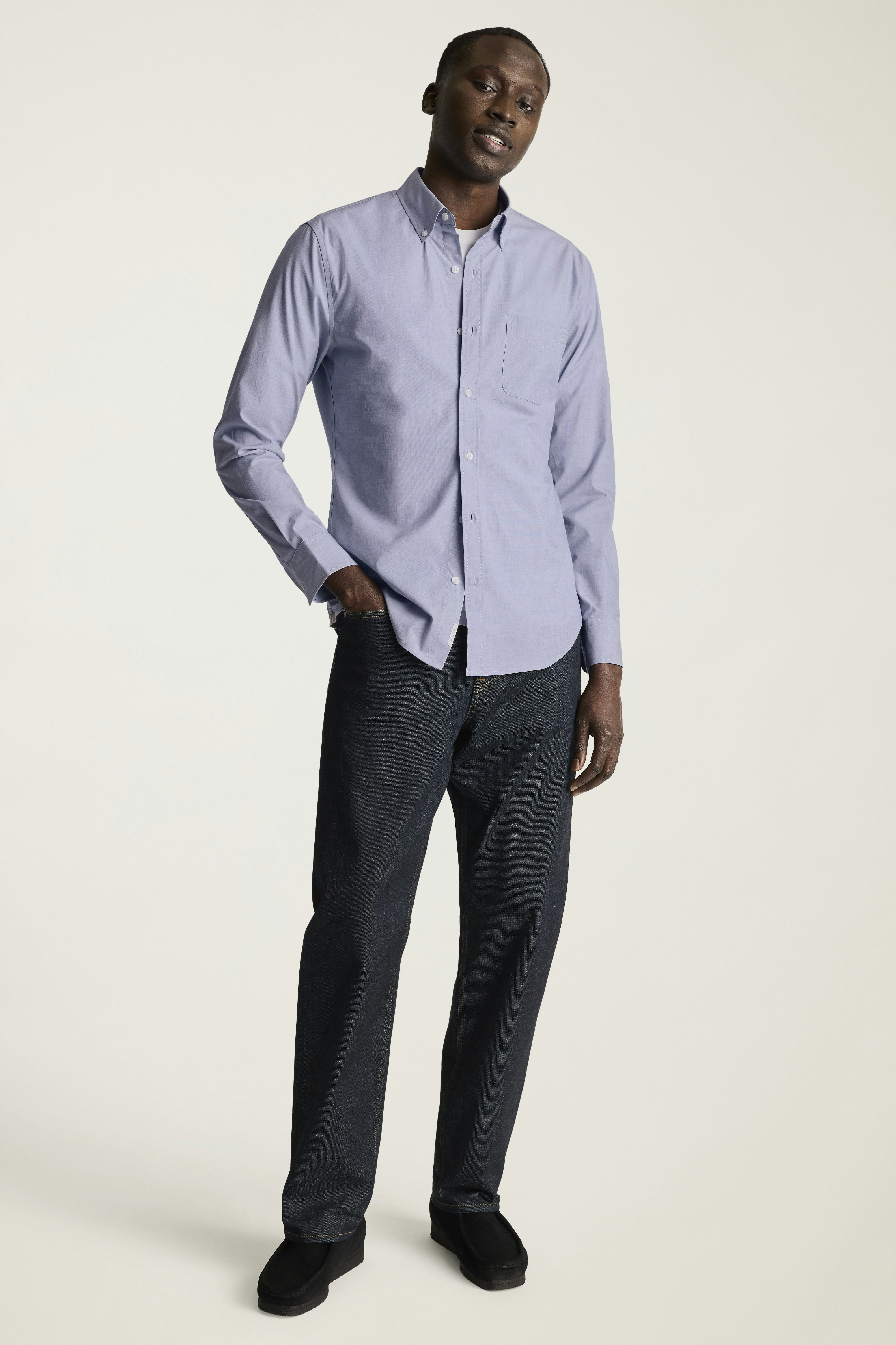 Everyday Shirt ocean blue end on end