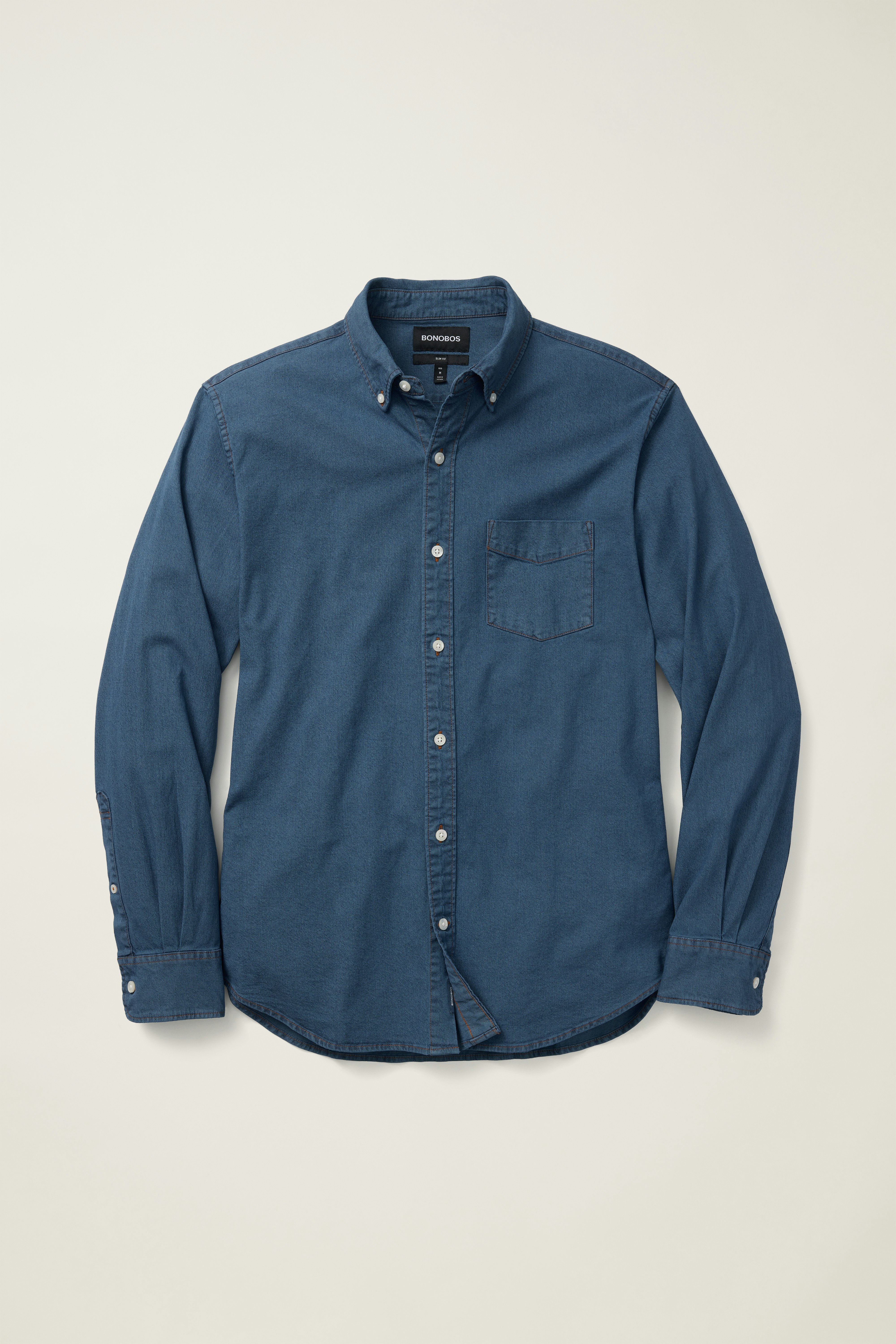 Everyday Denim Shirt ocean blue wash