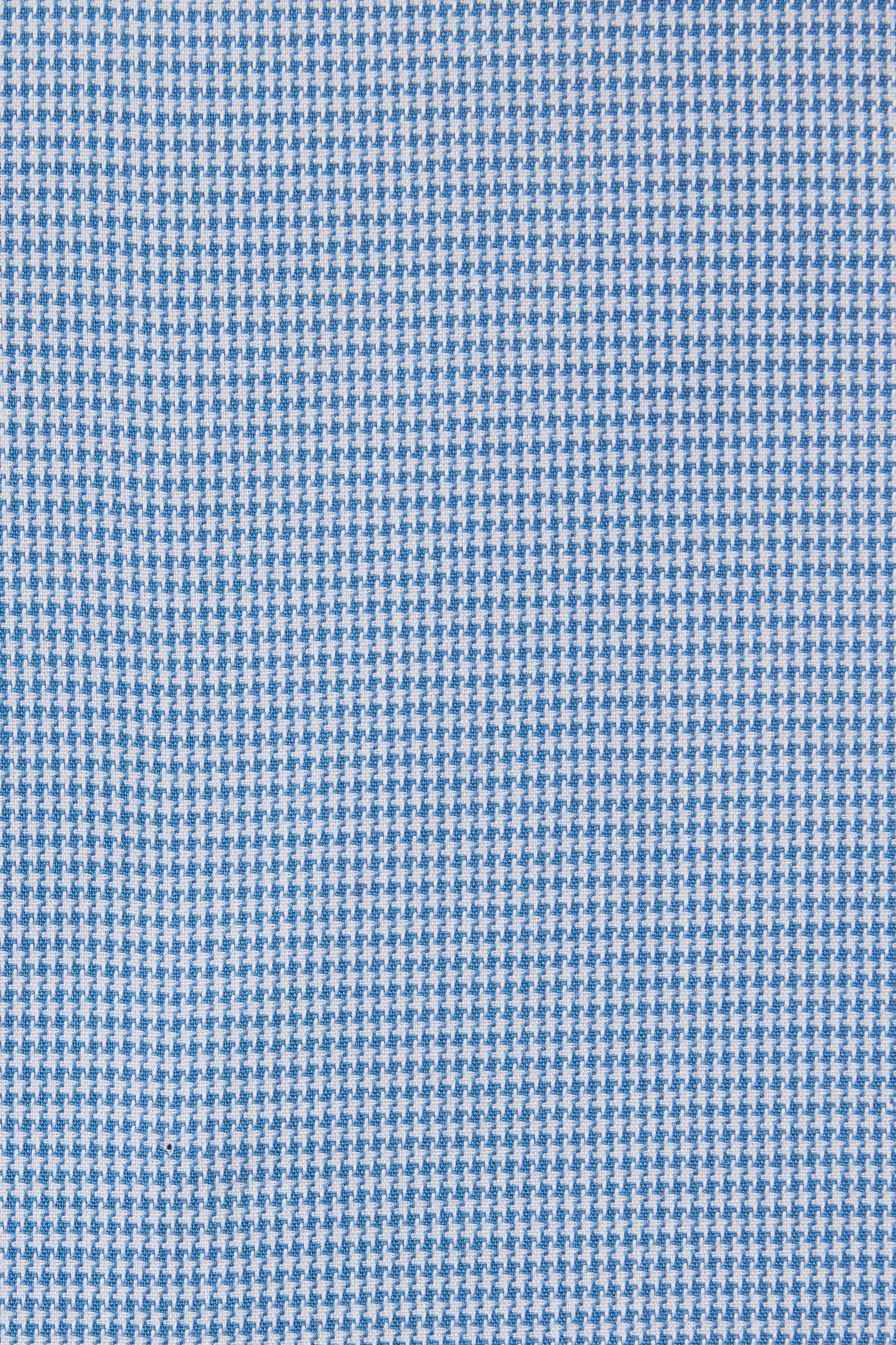 Weekday Warrior Dress Shirt bright blue puppytooth