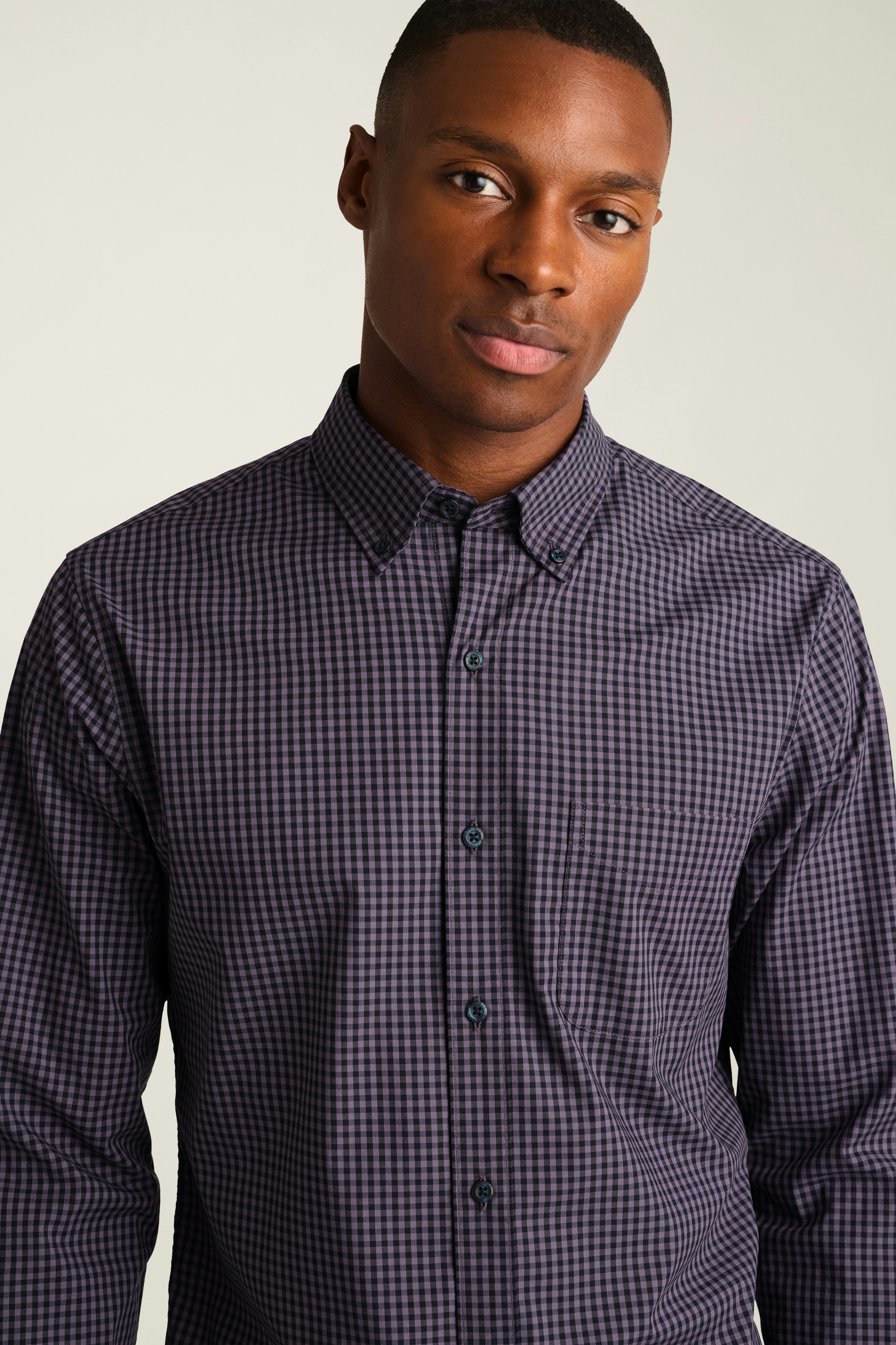 Everyday Shirt navy plum gingham 3 Everyday Shirt navy plum gingham