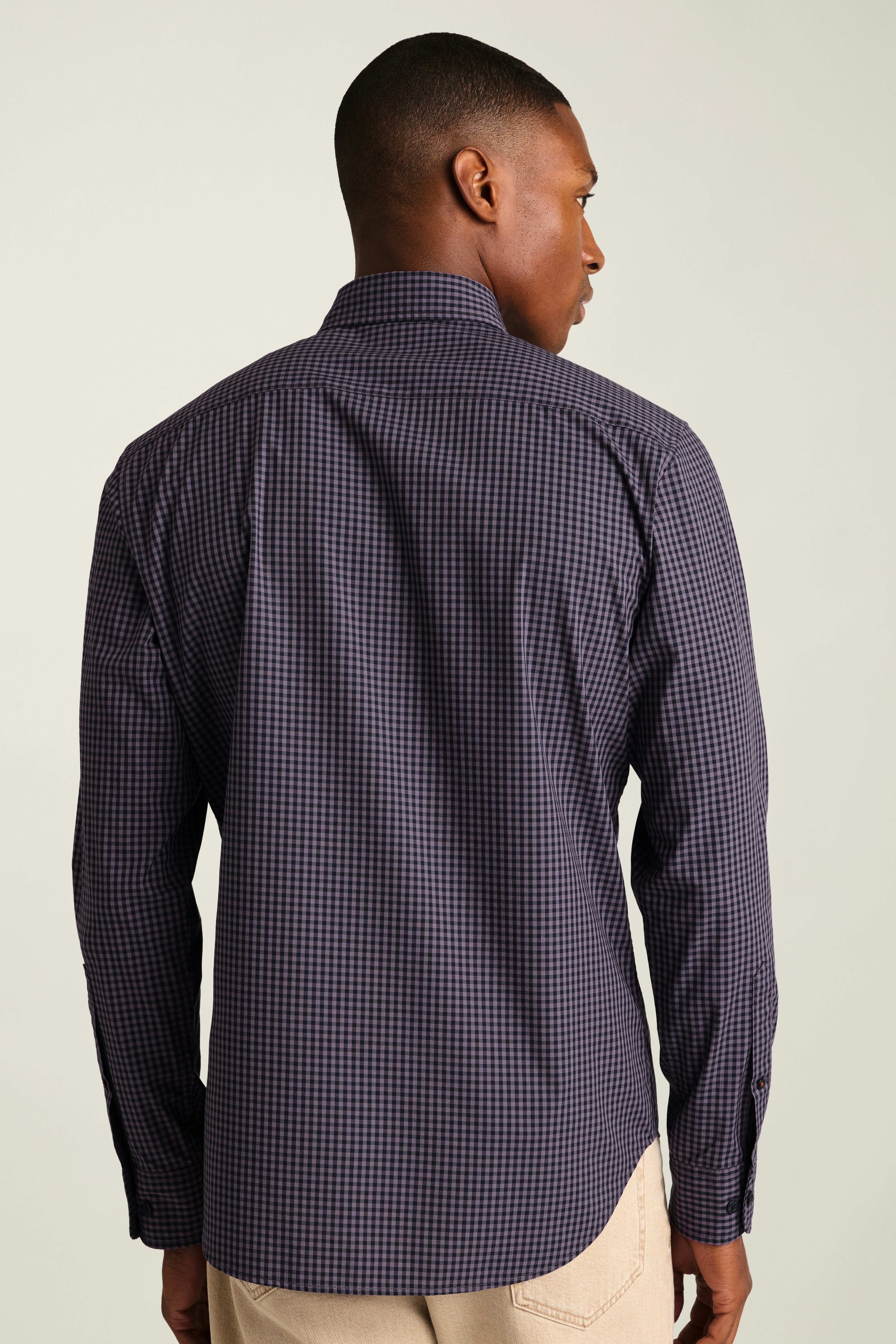 Everyday Shirt navy plum gingham 4 Everyday Shirt navy plum gingham