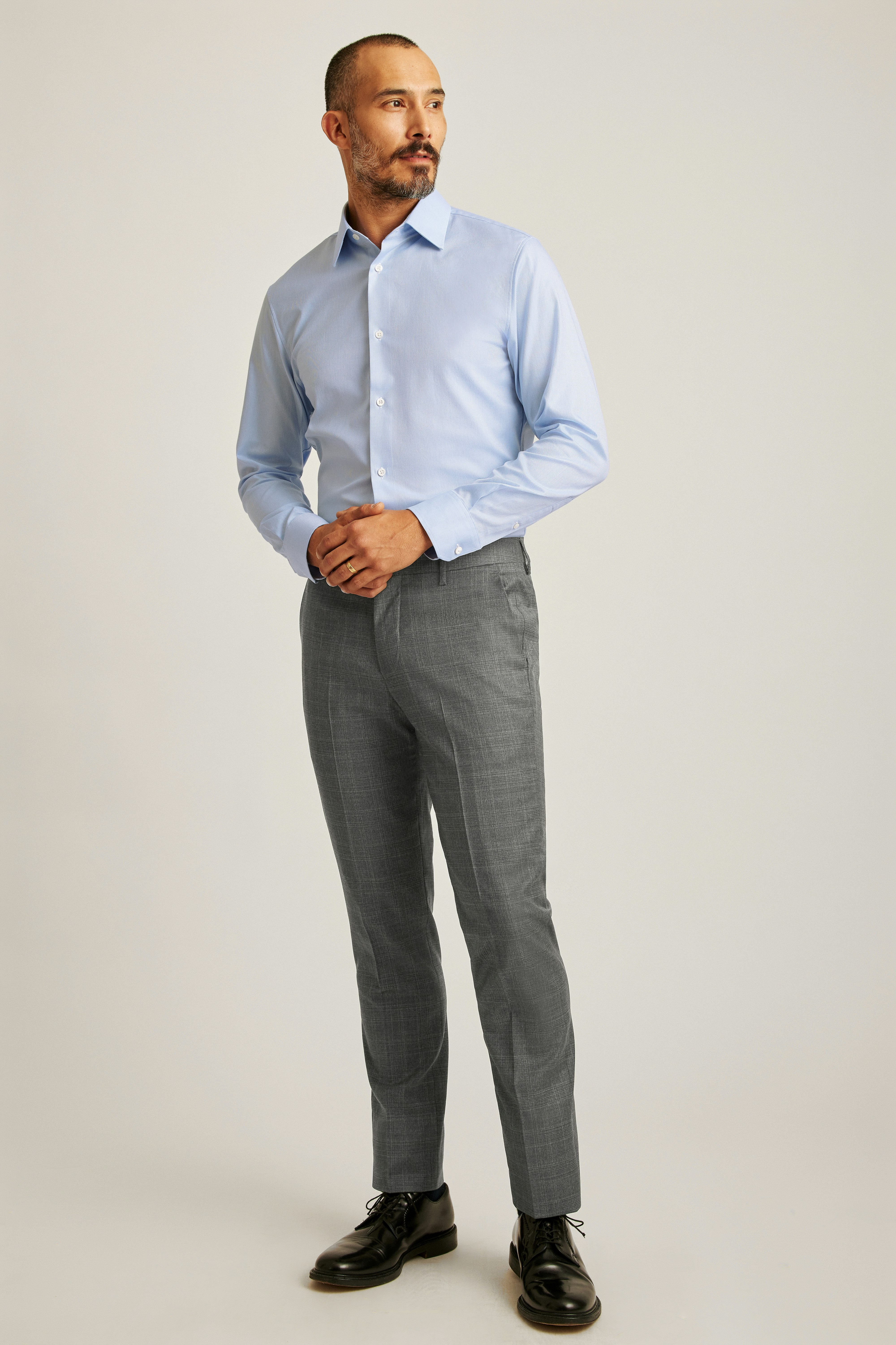 Jetsetter Premium Dress Shirt blue dobby