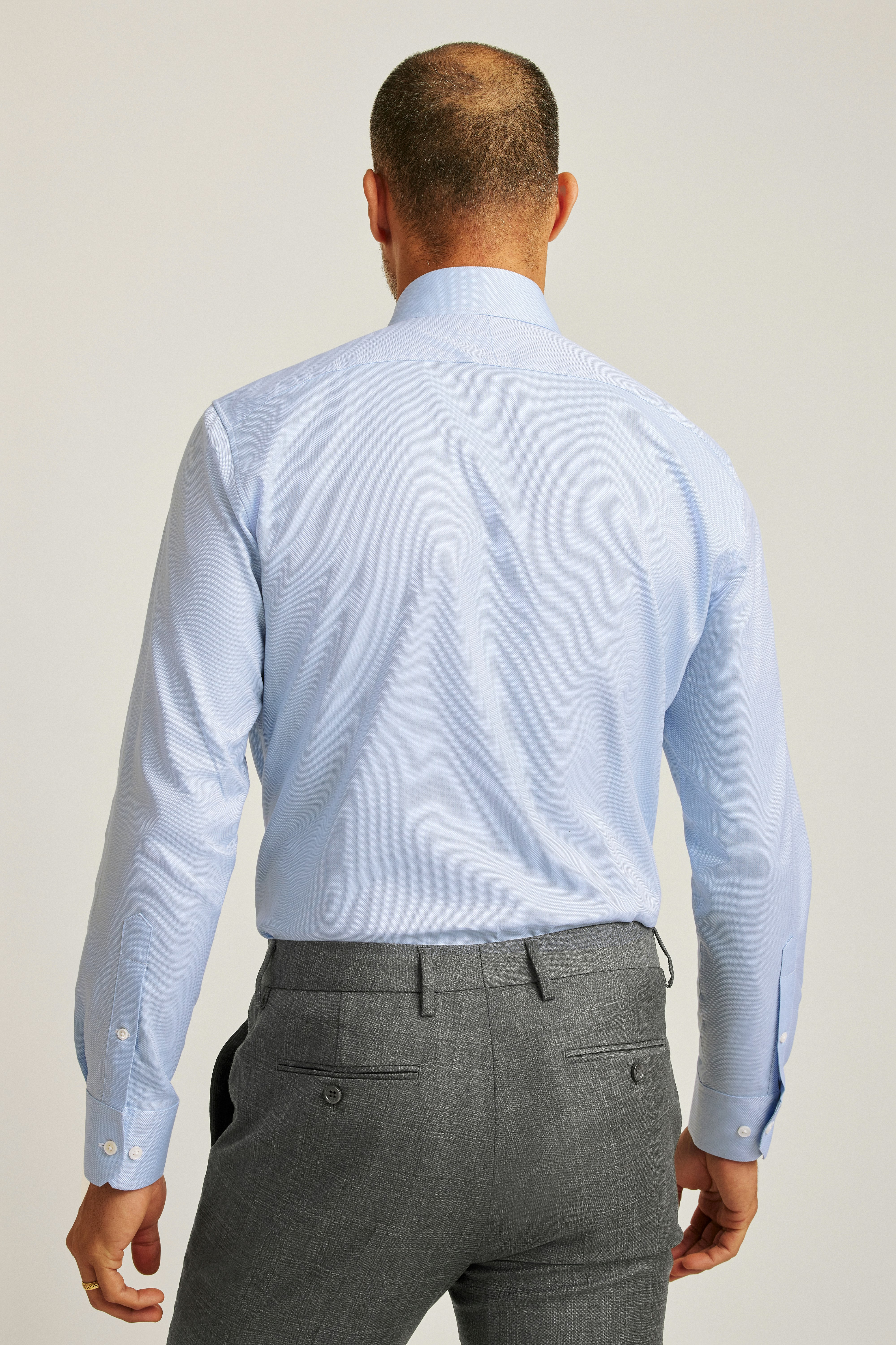 Jetsetter Premium Dress Shirt blue dobby