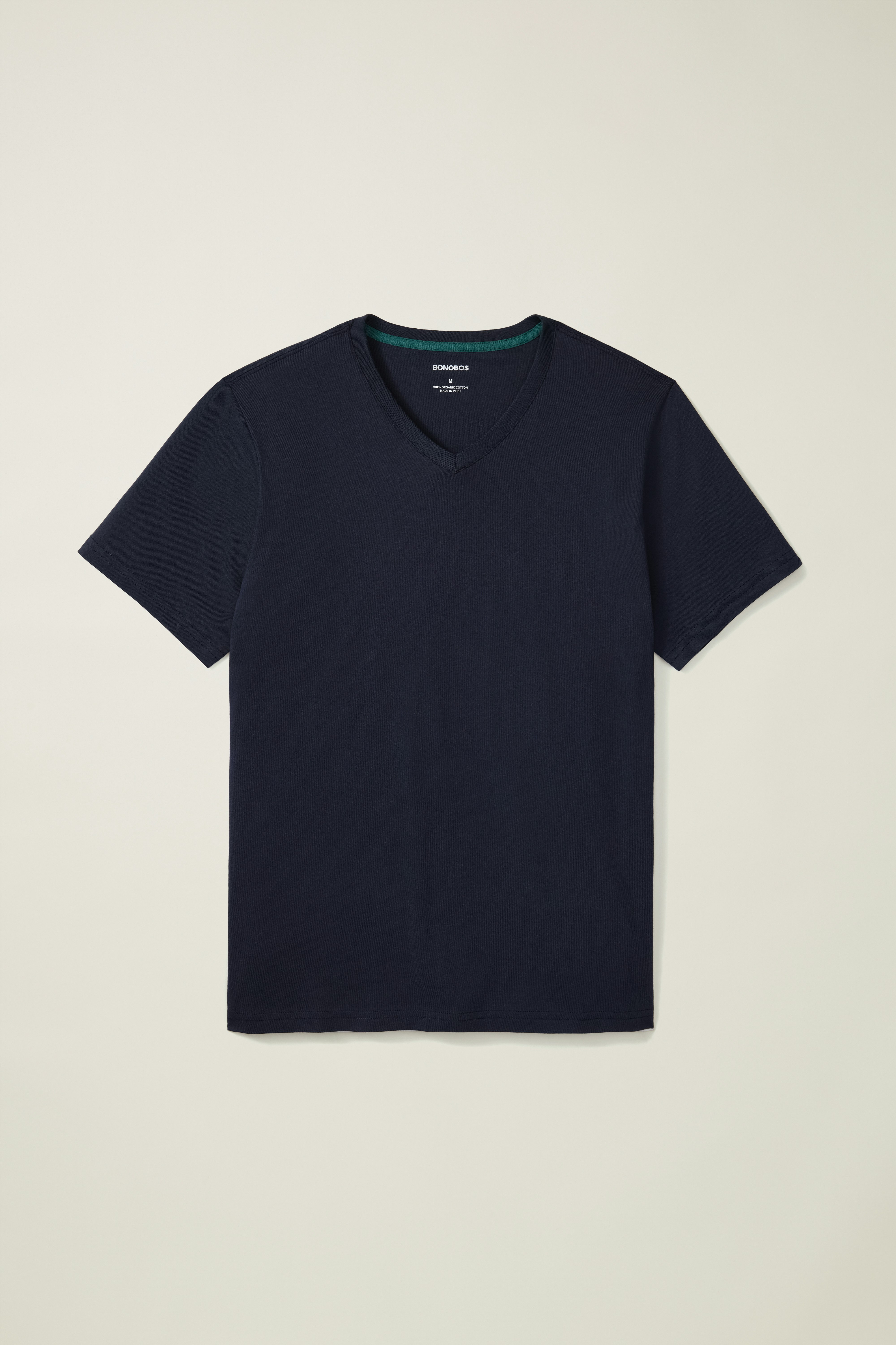 Forever Soft Cotton  V-Neck Tee navy