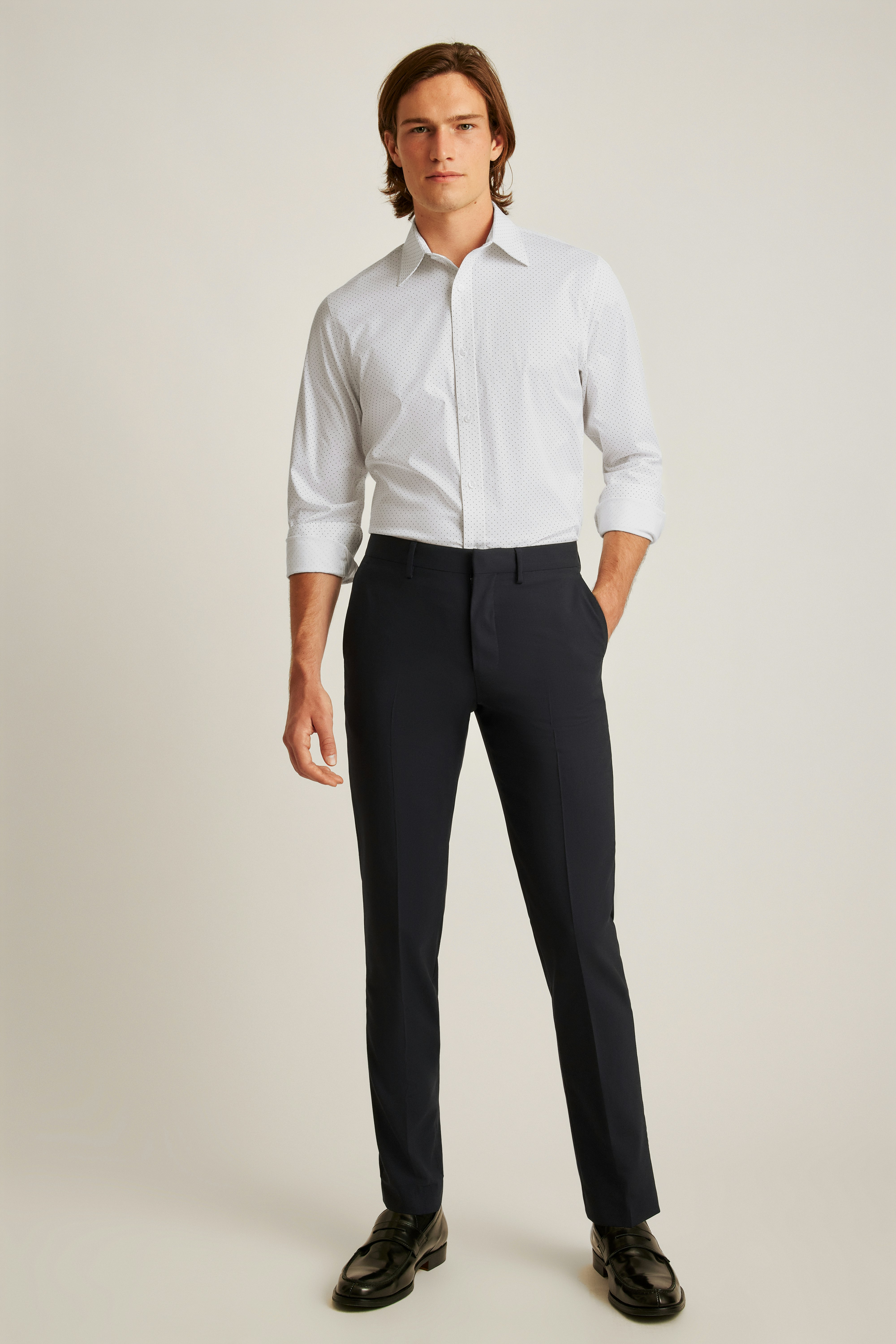 Weekday Warrior Dress Shirt navy dot