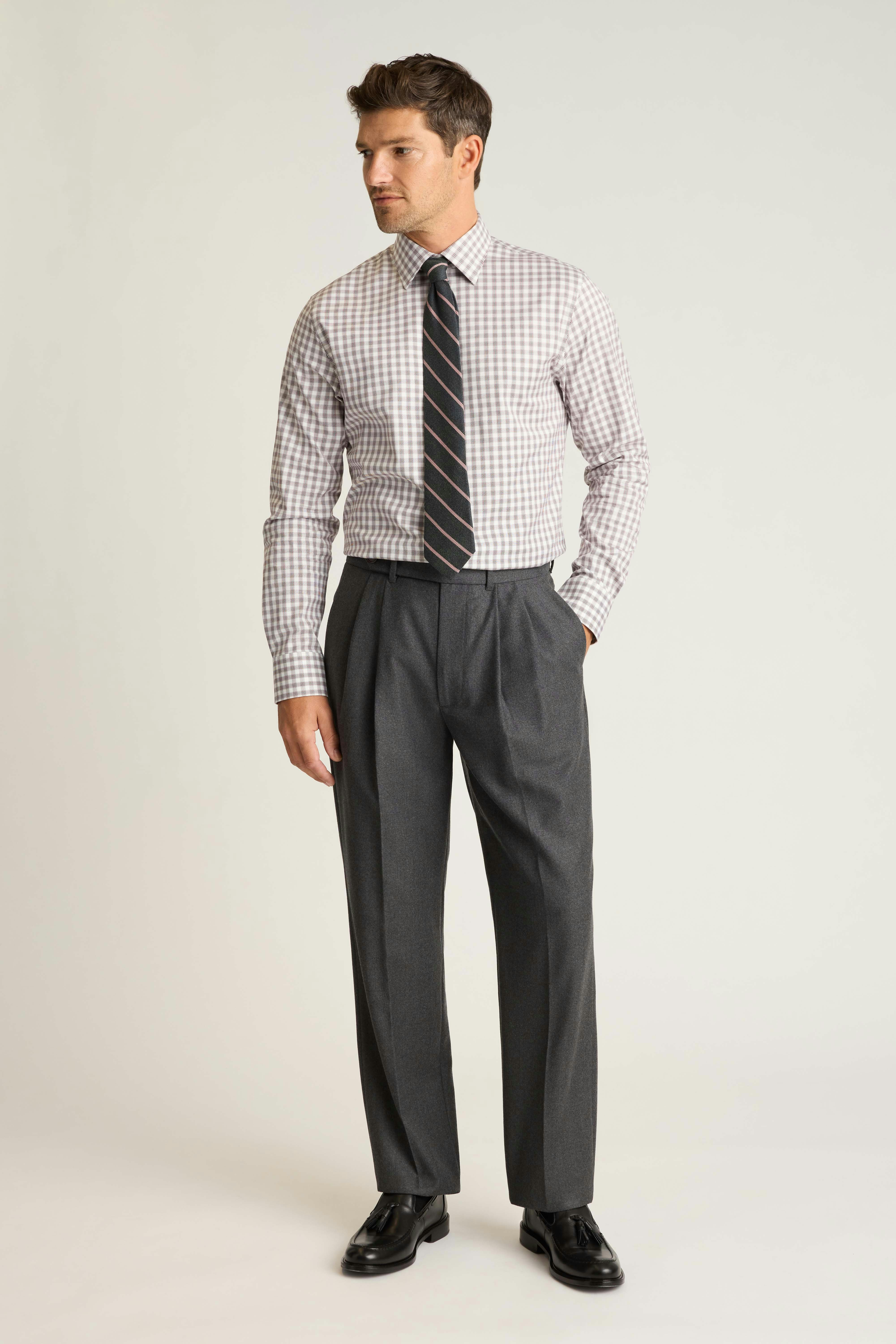 Weekday Warrior Dress Shirt red navy haller check