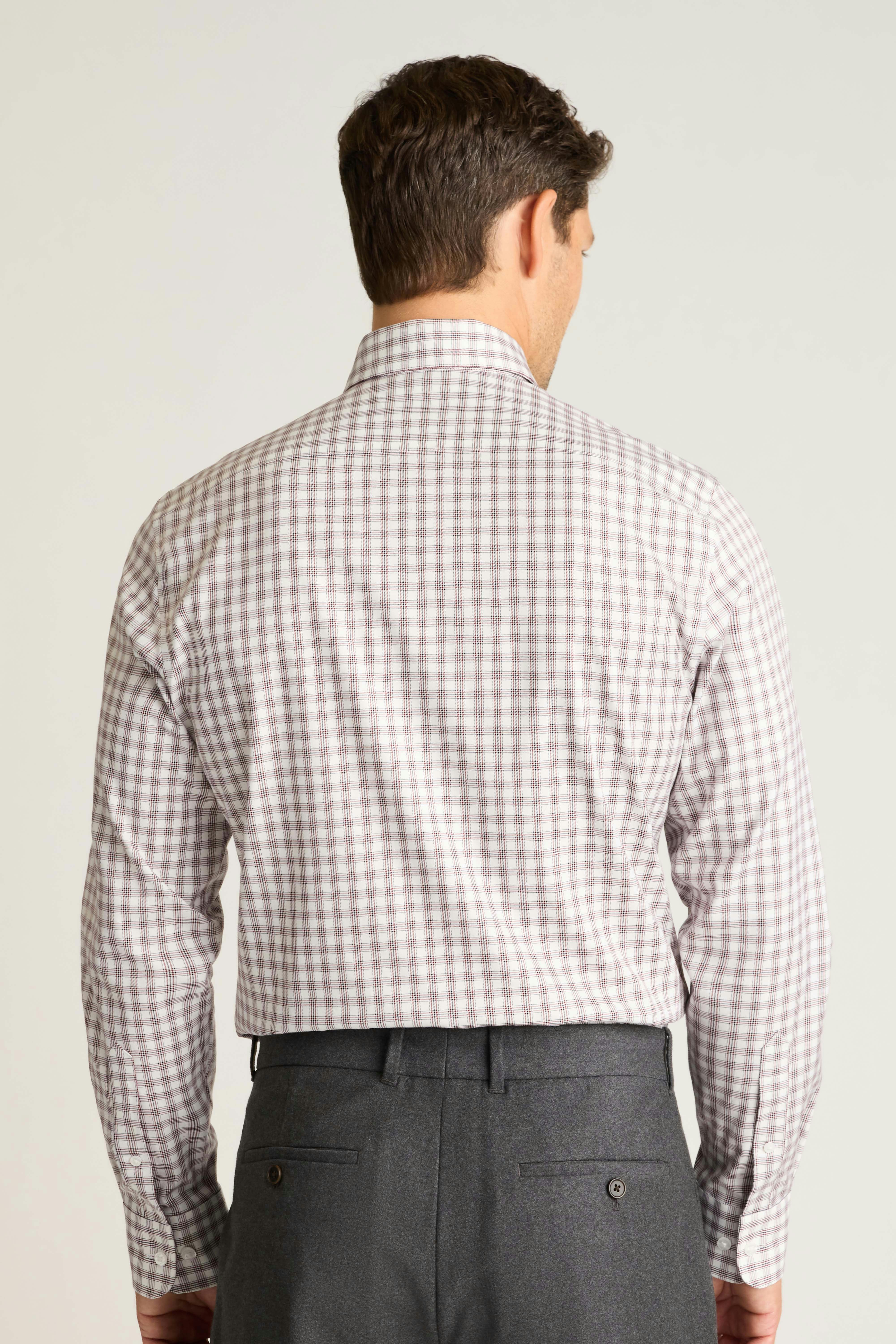 Weekday Warrior Dress Shirt red navy haller check